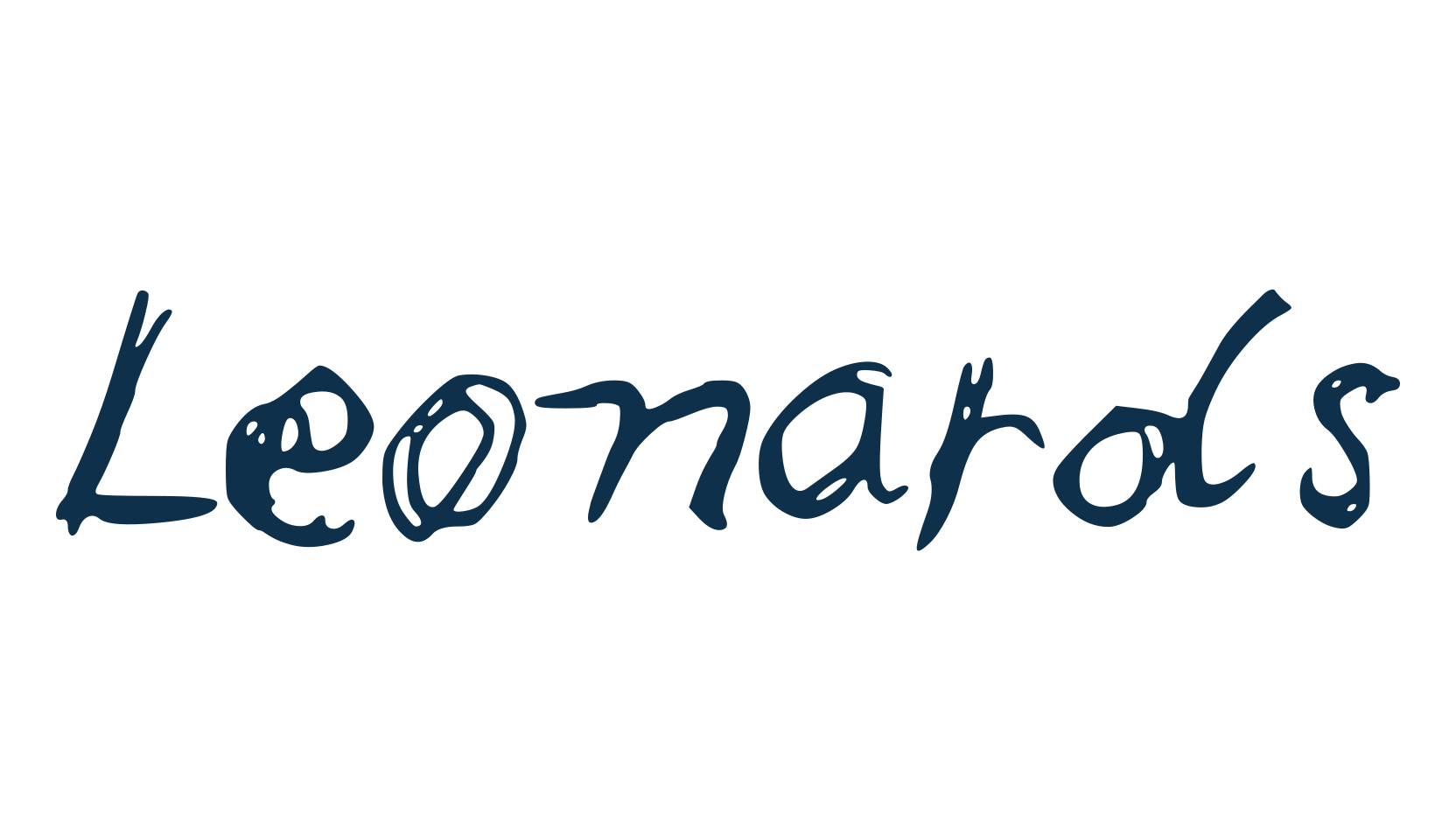 Leonards, script trash fancy decorative calligraphy font preview