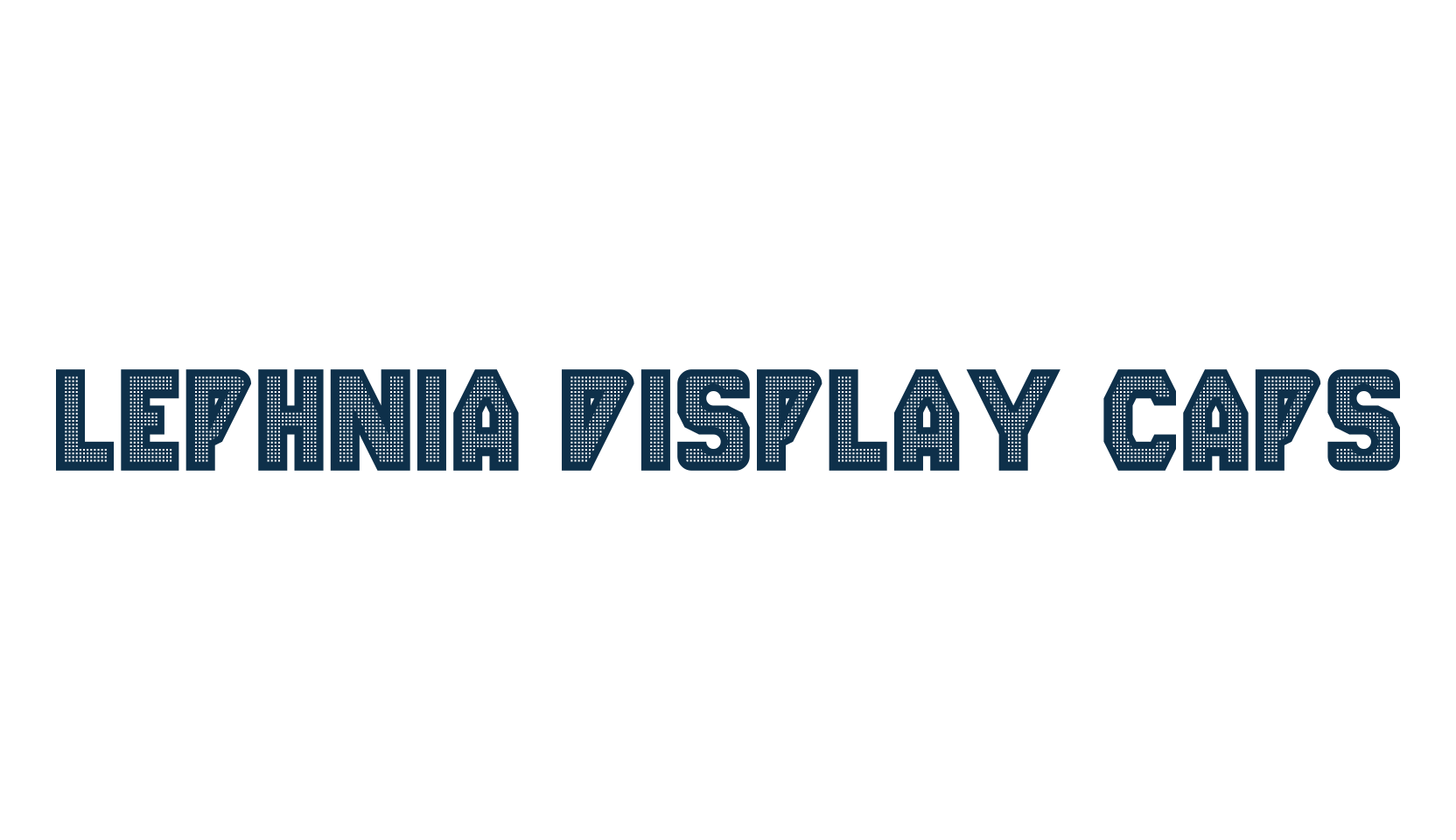 Lephnia Display Caps, fancy various techno sci-fi font preview
