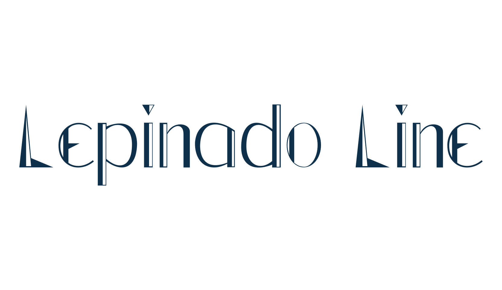 Lepinado Line, various font preview