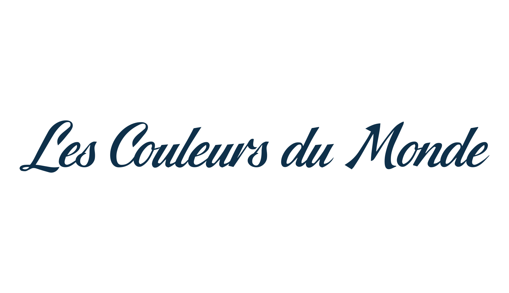 Les Couleurs du Monde, fancy various decorative script calligraphy font preview