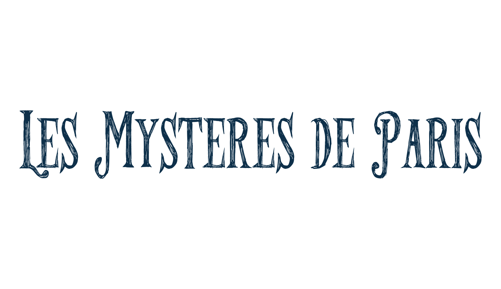 Les Mysteres de Paris, fancy retro decorative font preview