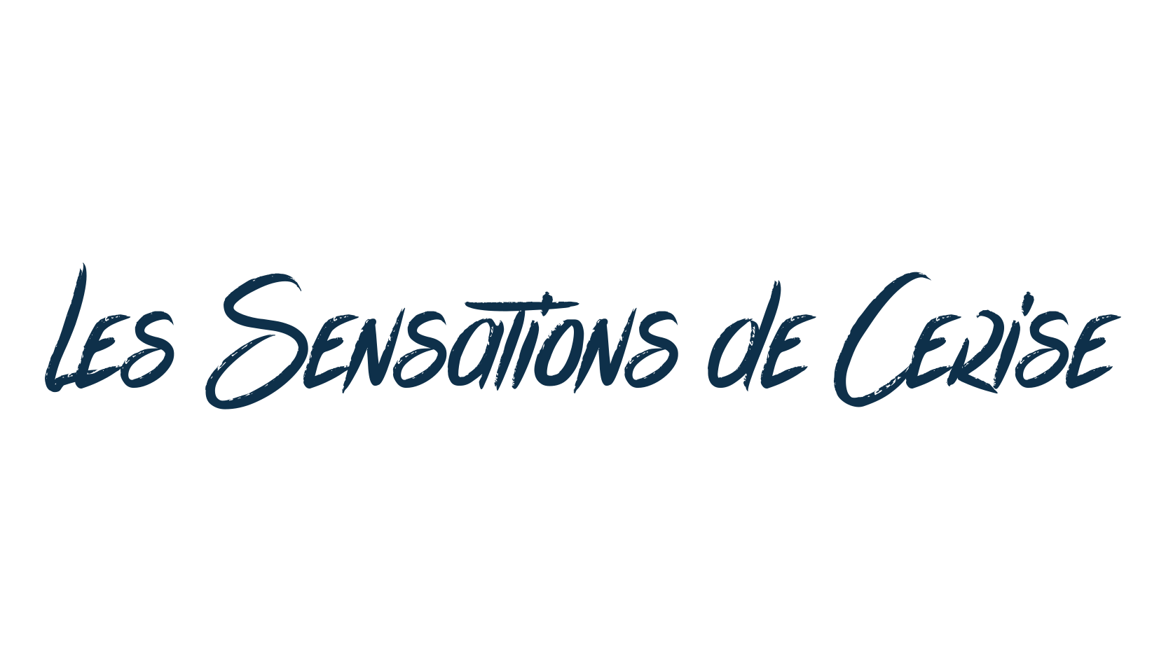 Les Sensations de Cerise, script brush fancy decorative calligraphy font preview
