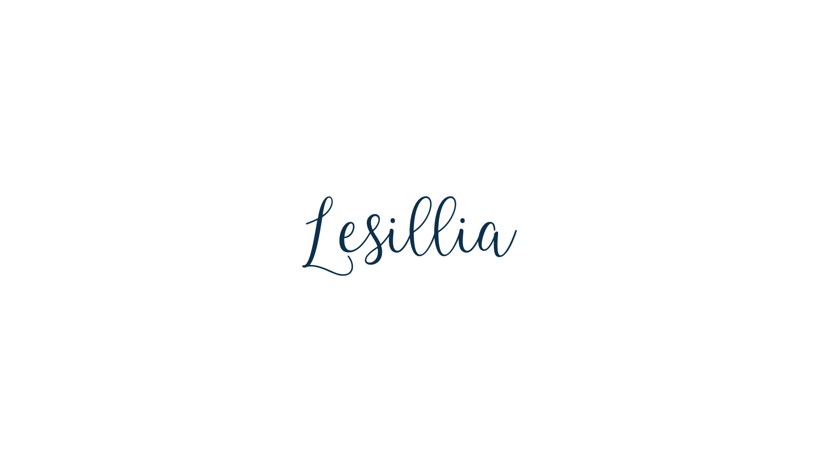 Lesillia, calligraphy font preview