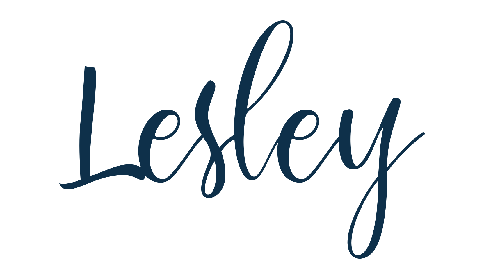 Lesley, calligraphy font preview