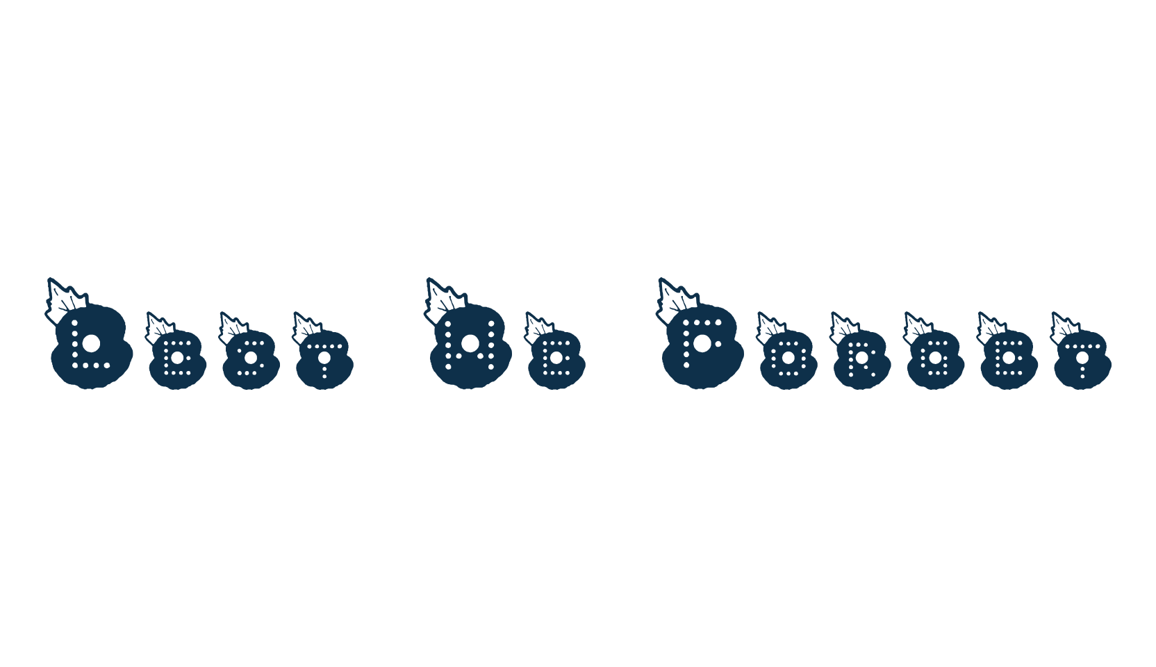 Lest We Forget, fancy decorative font preview