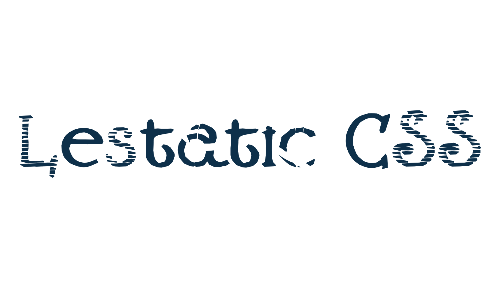 Lestatic CSS, eroded font preview