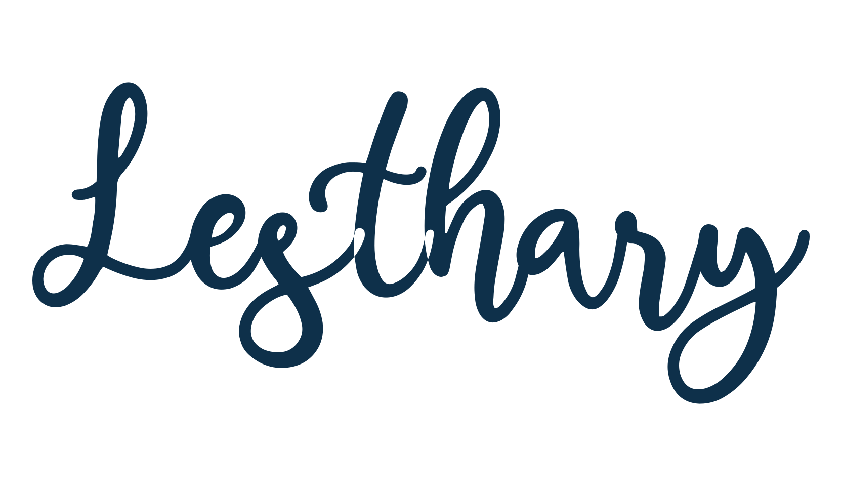 Lesthary, script handwritten fancy decorative calligraphy font preview