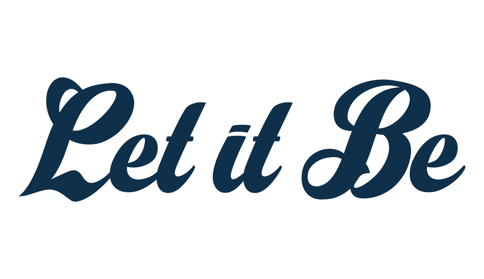 Let it Be (let-it-be-2), fancy various decorative script calligraphy font preview