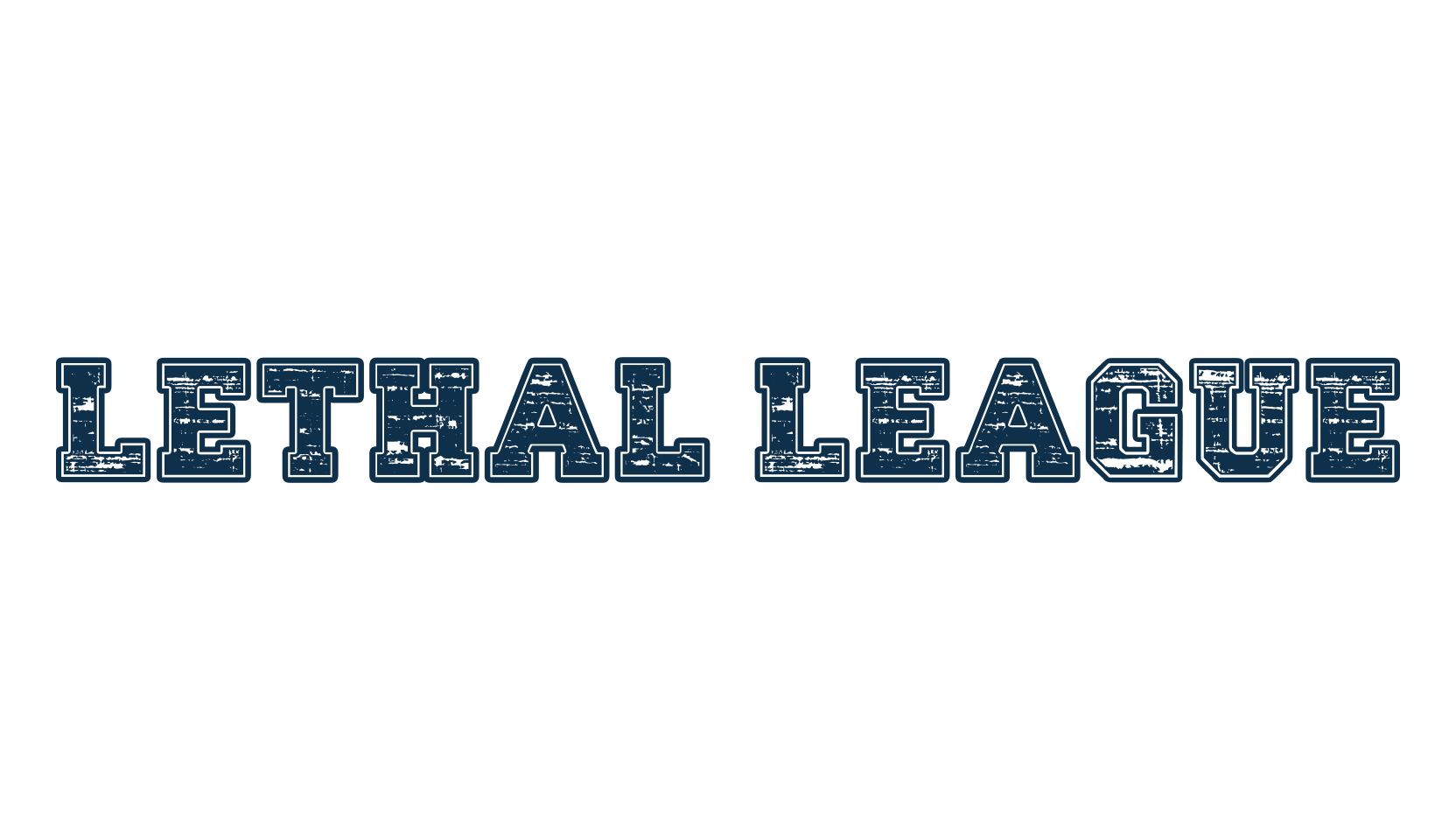 Lethal League, fancy old school decorative font preview