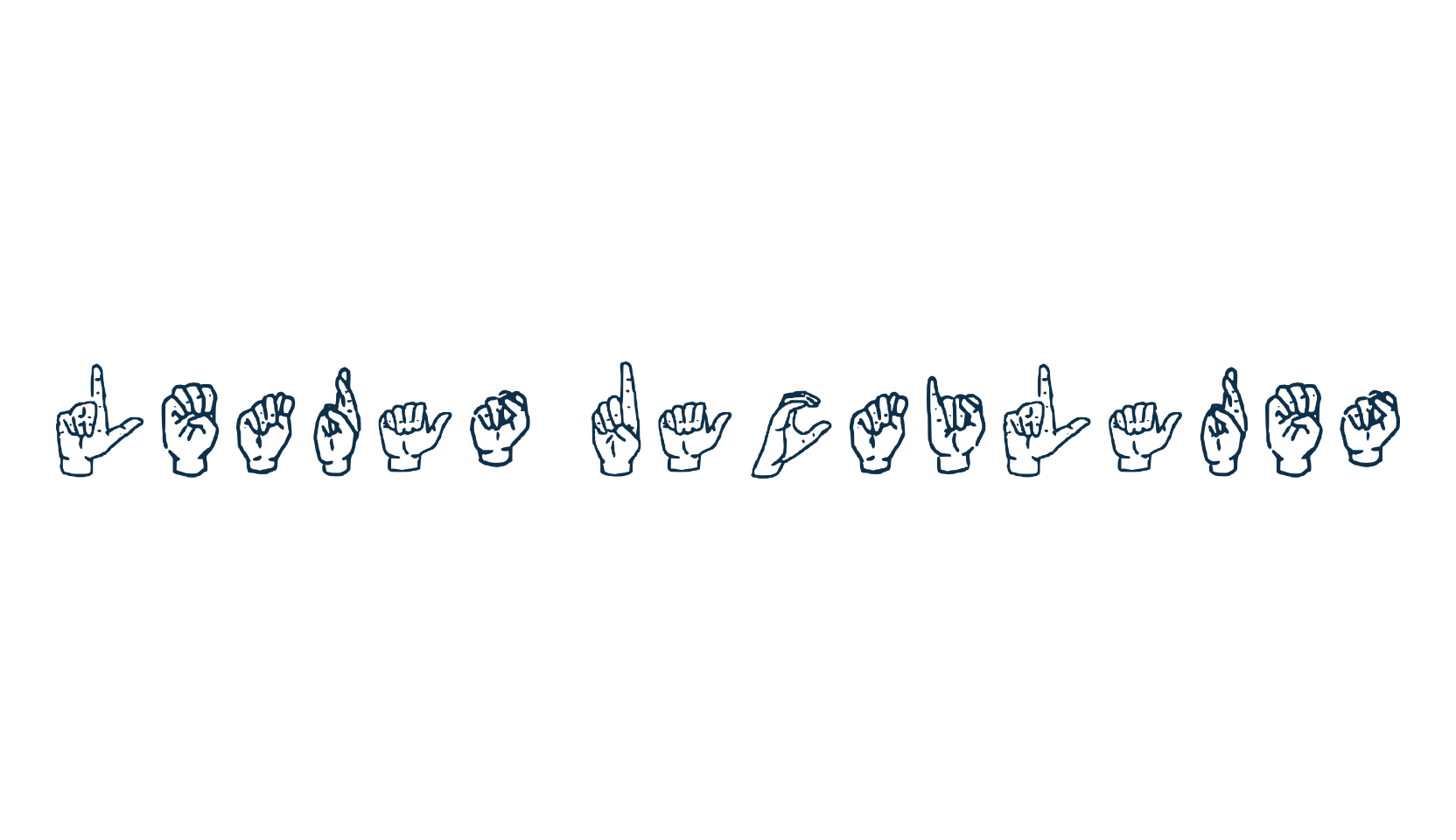 Letras Dactilares, display market font preview