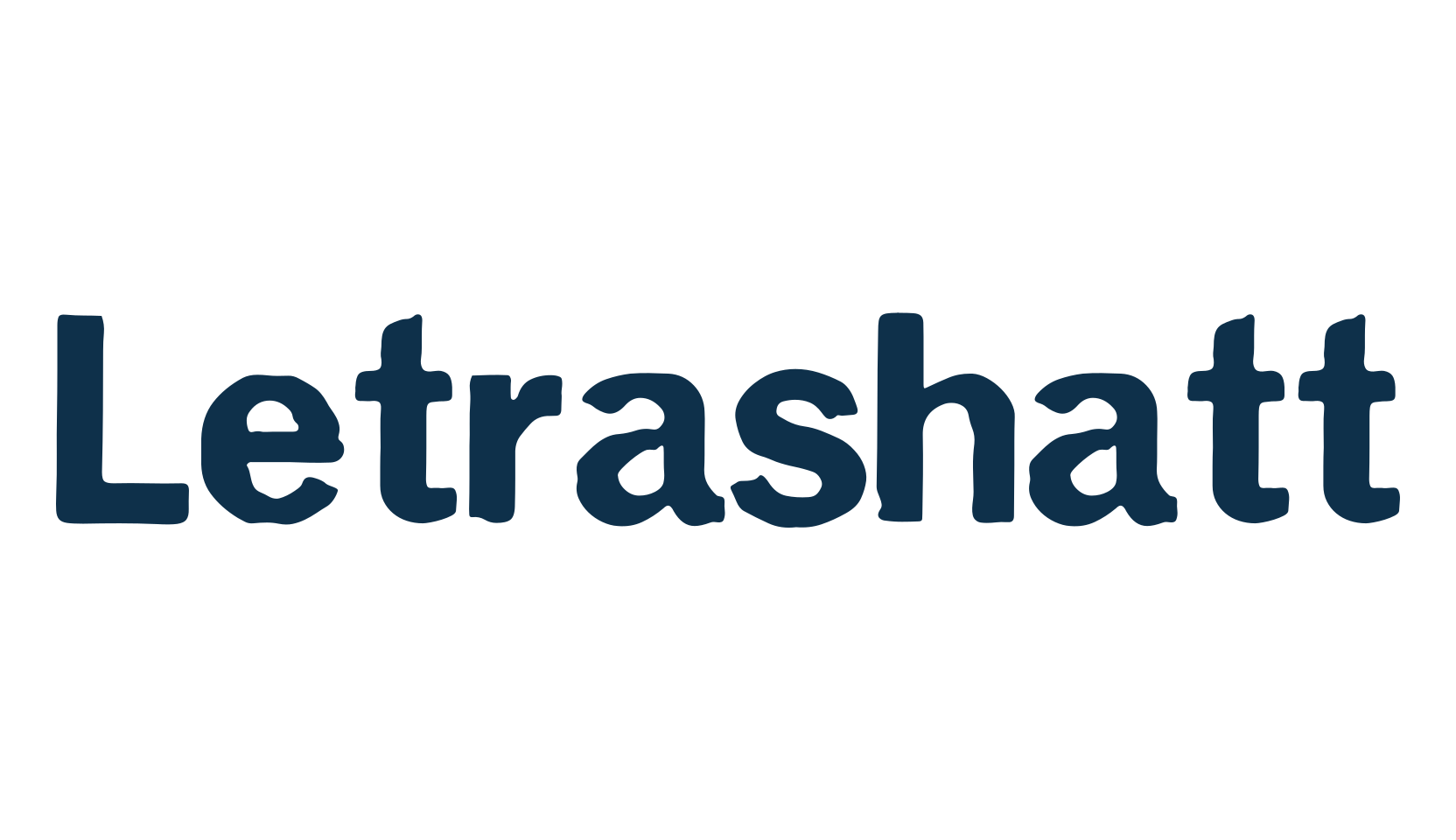 Letrashatt, eroded font preview