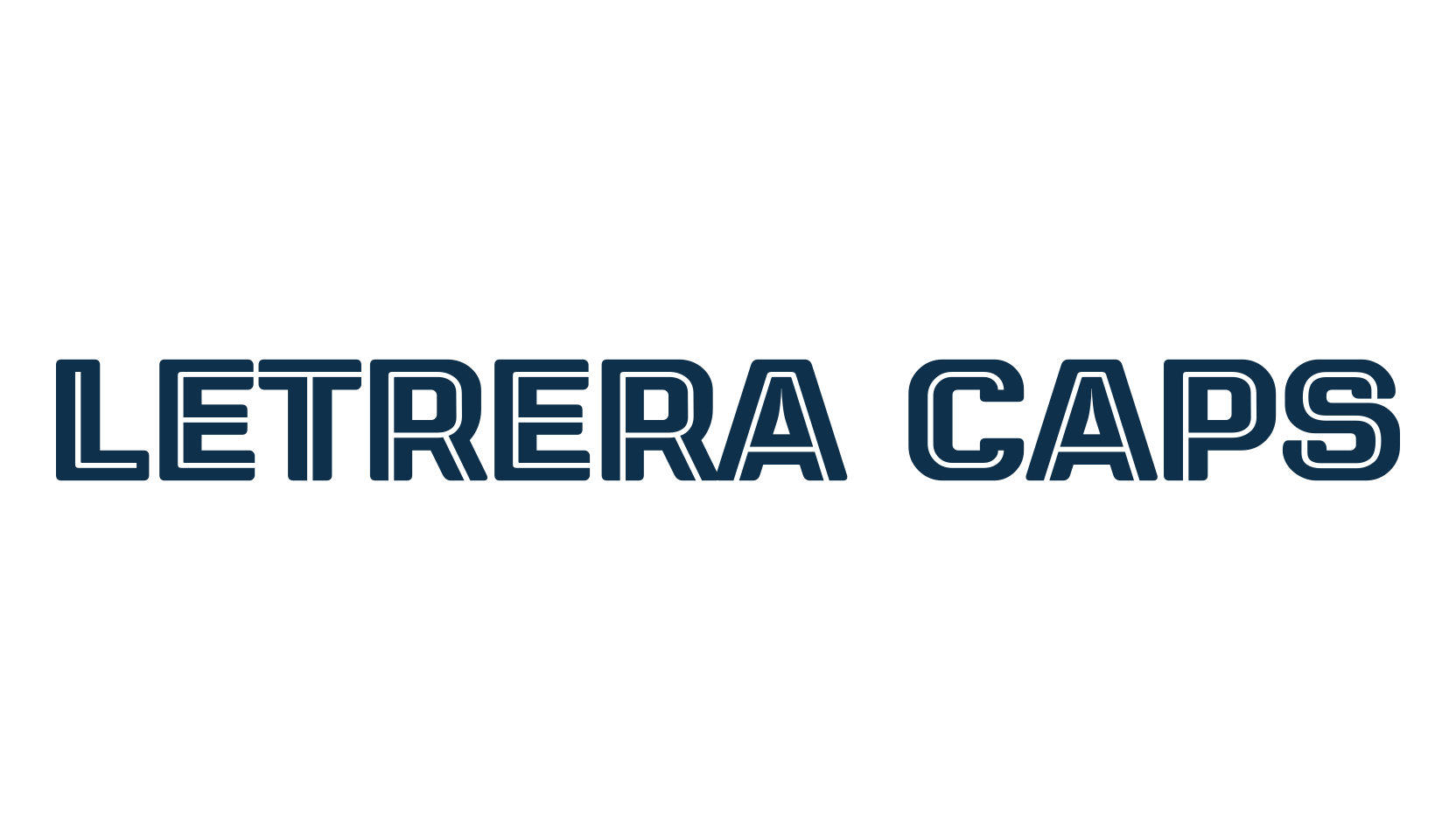 Letrera Caps, fancy retro decorative font preview