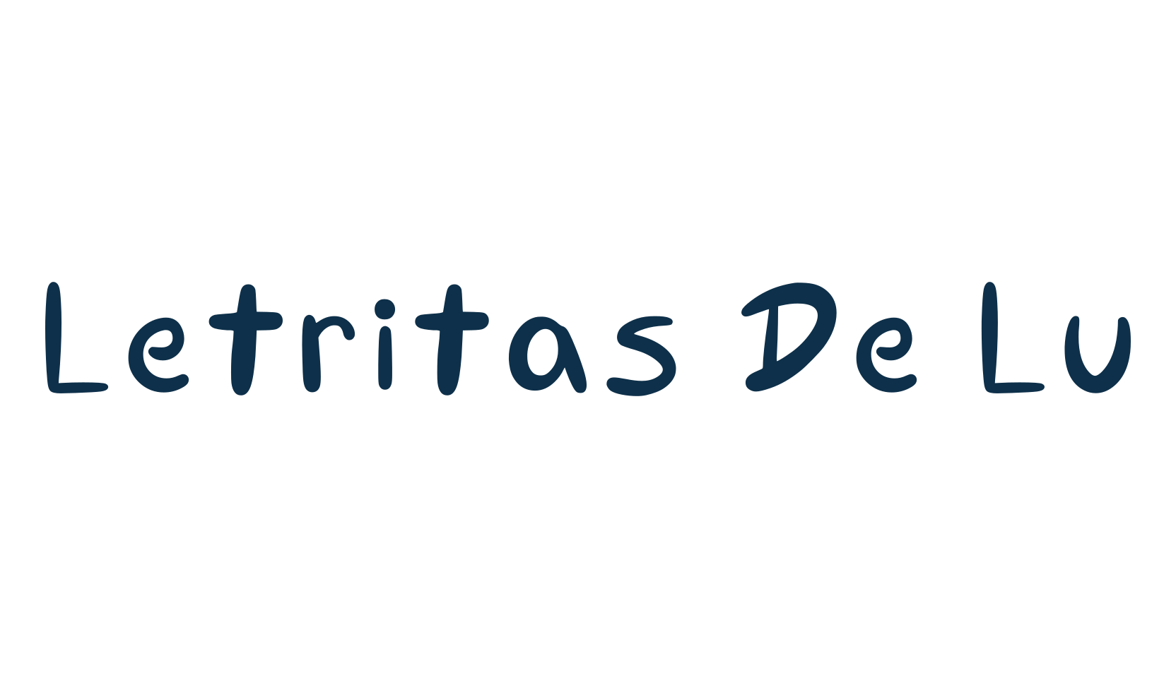 Letritas De Lu, fancy decorative font preview