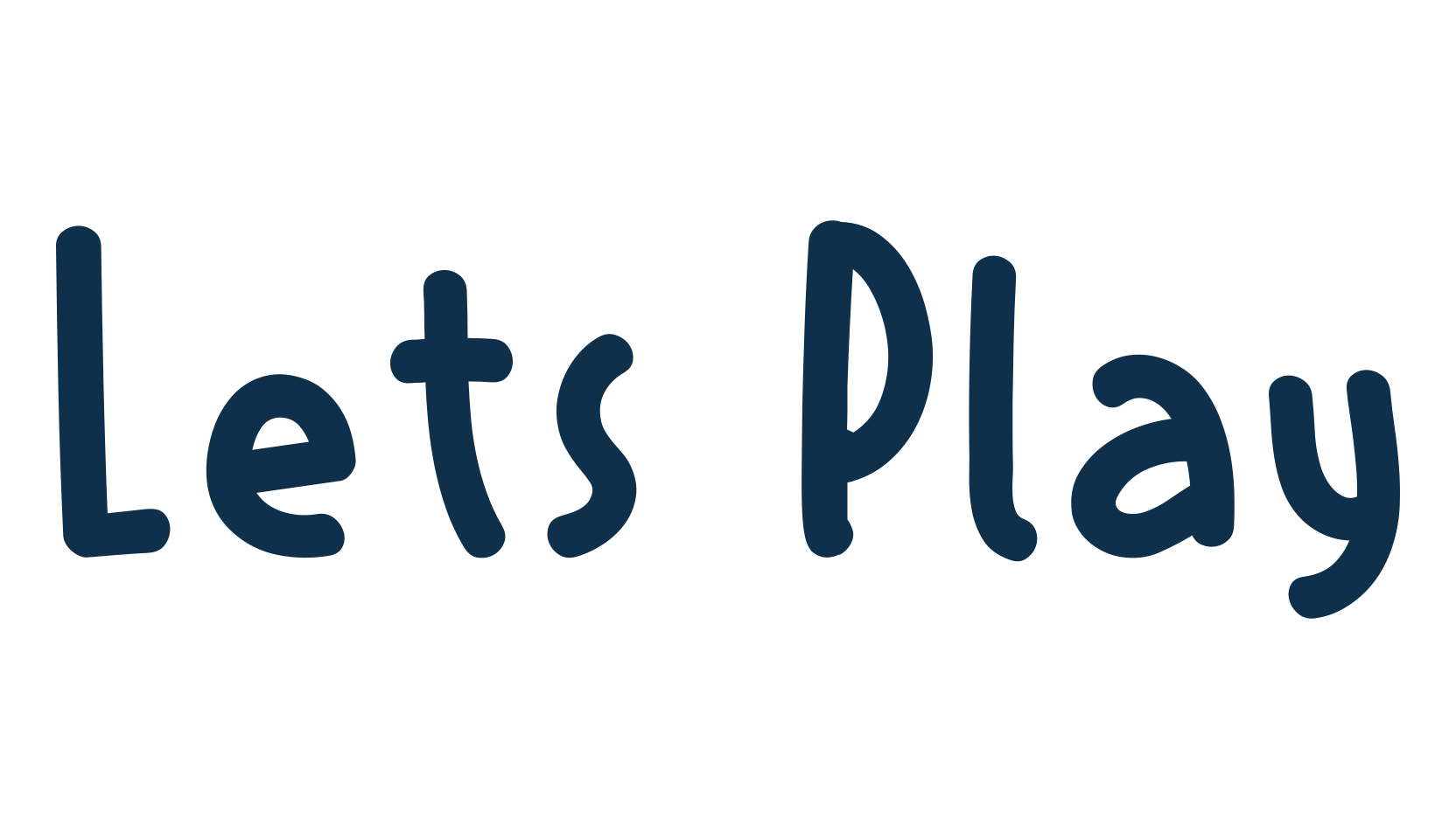 Lets Play, cartoon font preview