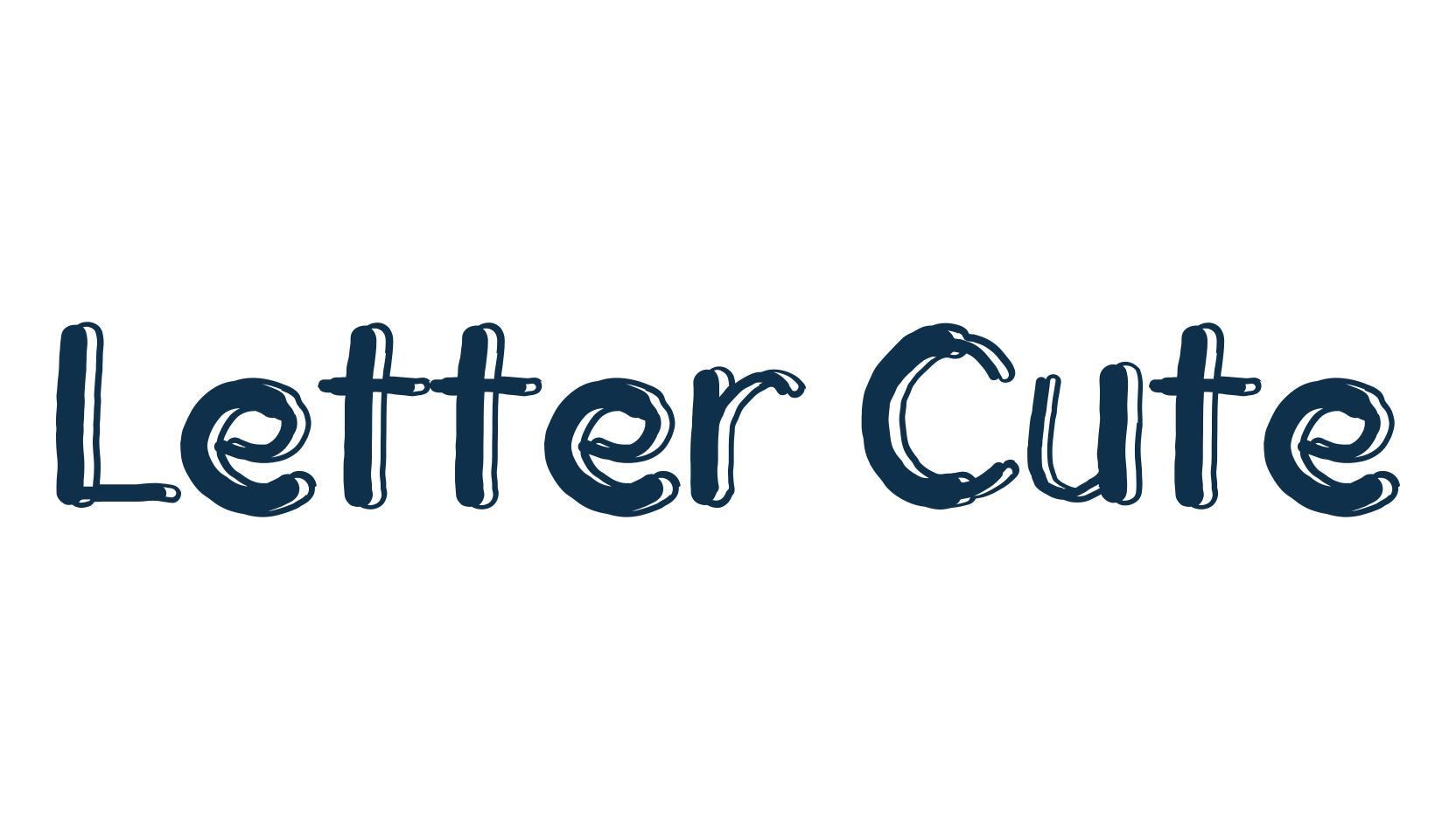 Letter Cute, fancy various decorative script calligraphy font preview