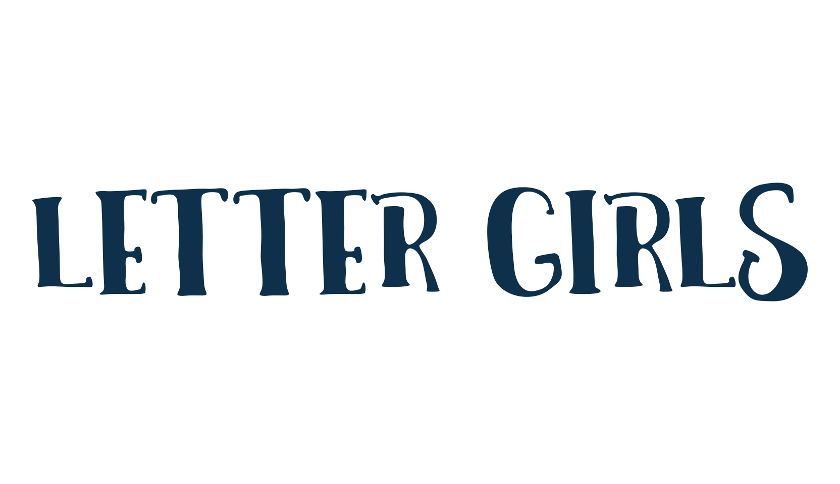 Letter Girls, fancy cartoon decorative font preview
