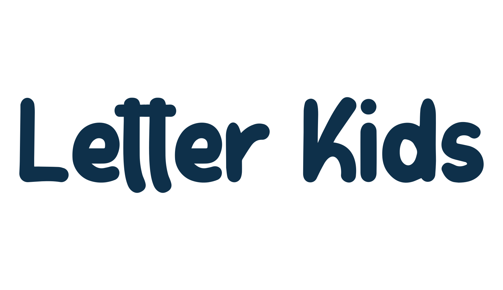 Letter Kids, cartoon font preview