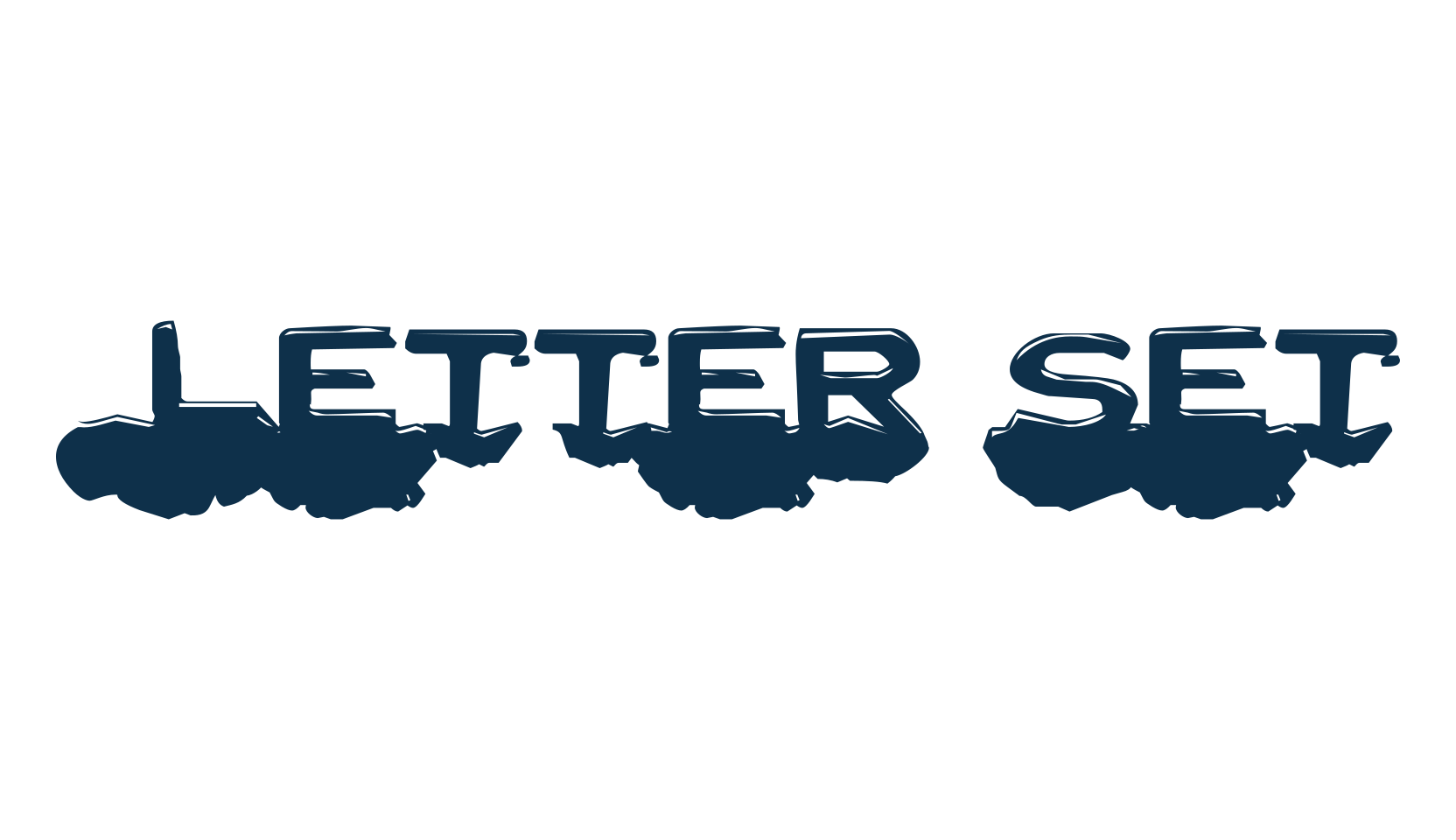 Letter Set, destroy font preview