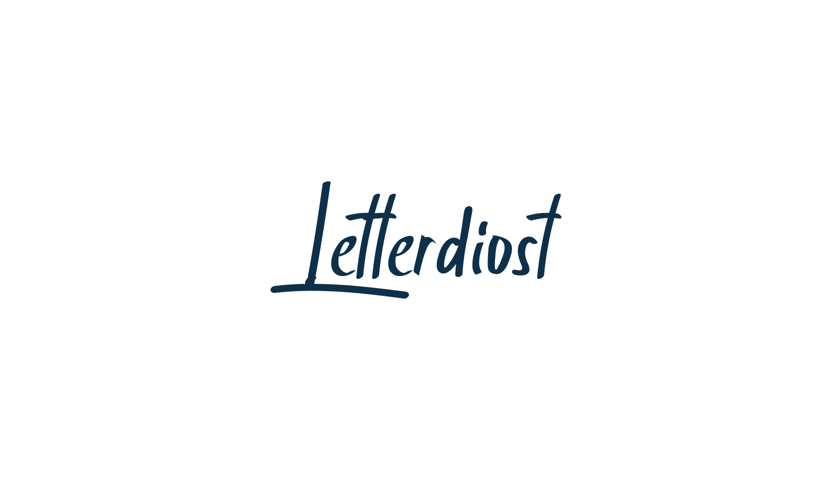 Letterdiost, script handwritten fancy decorative calligraphy font preview