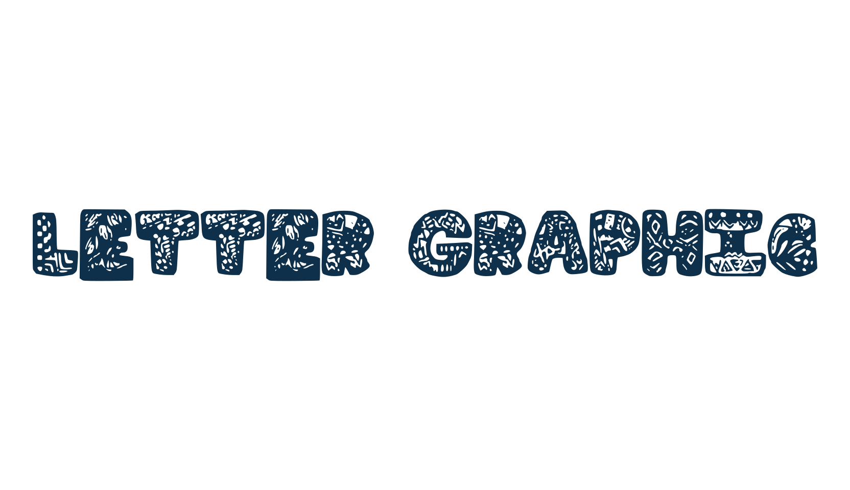 Letter Graphic, decorative font preview