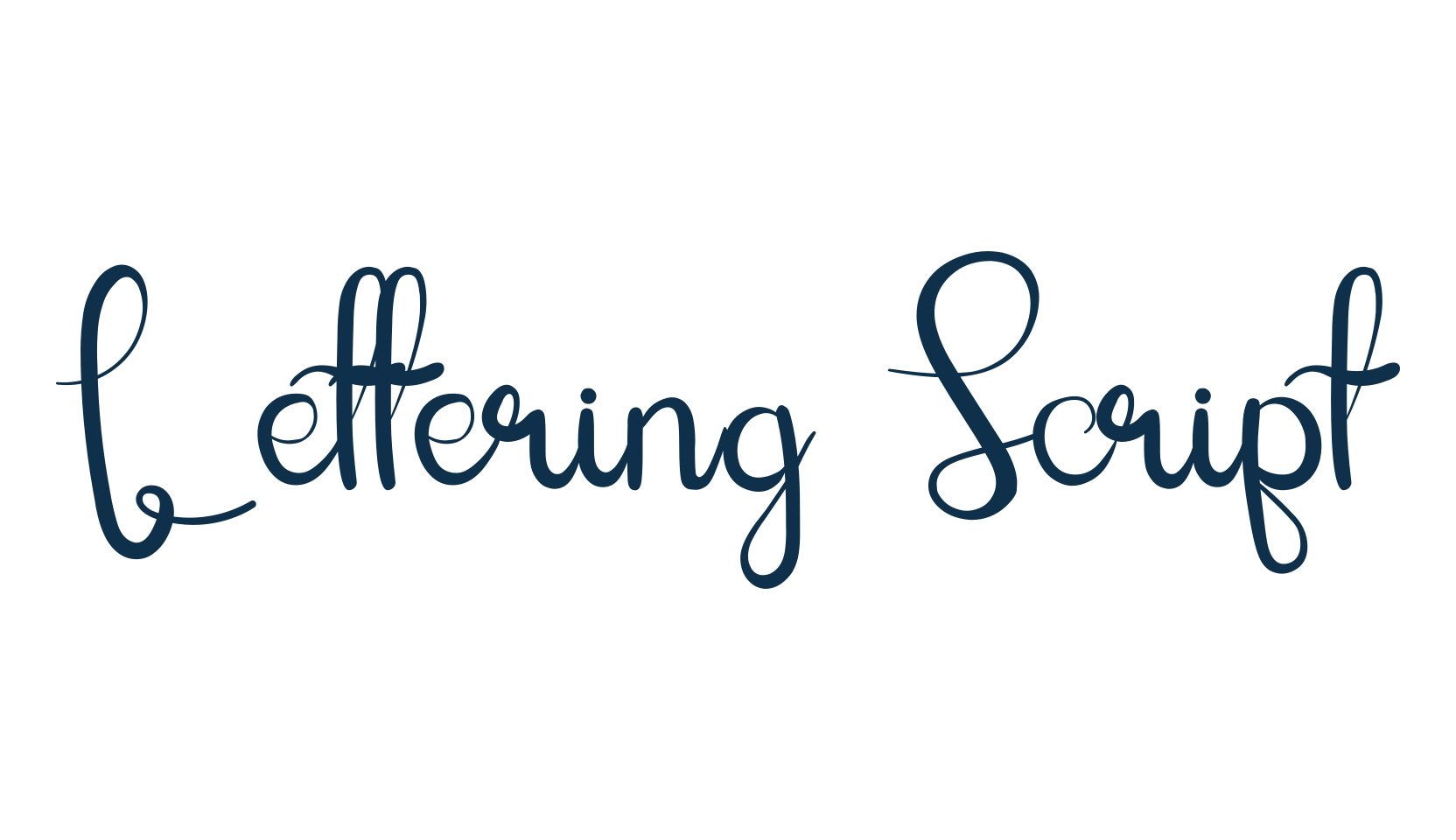 Lettering Script, handwriting font preview