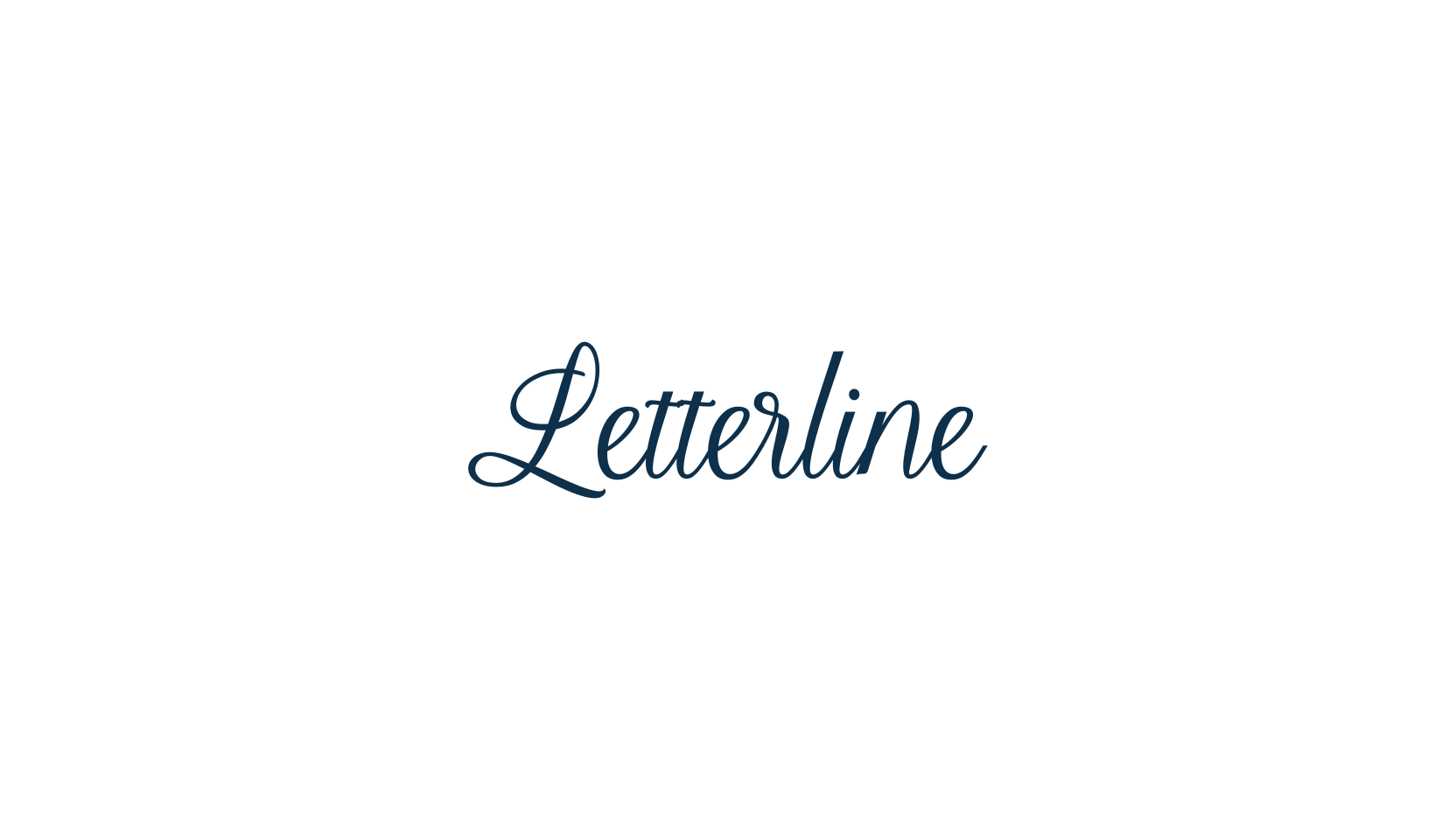 Letterline, calligraphy font preview