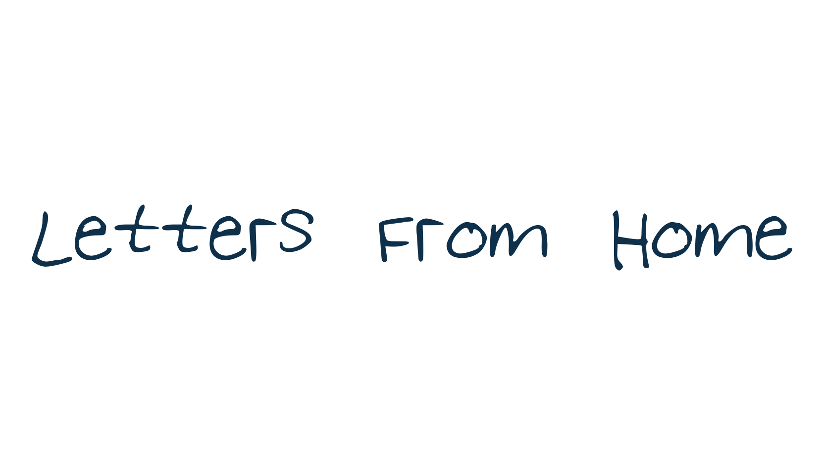 Letters From Home, script handwritten fancy decorative calligraphy font preview