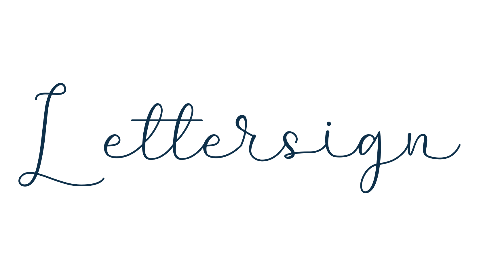 Lettersign, script handwritten fancy decorative calligraphy font preview