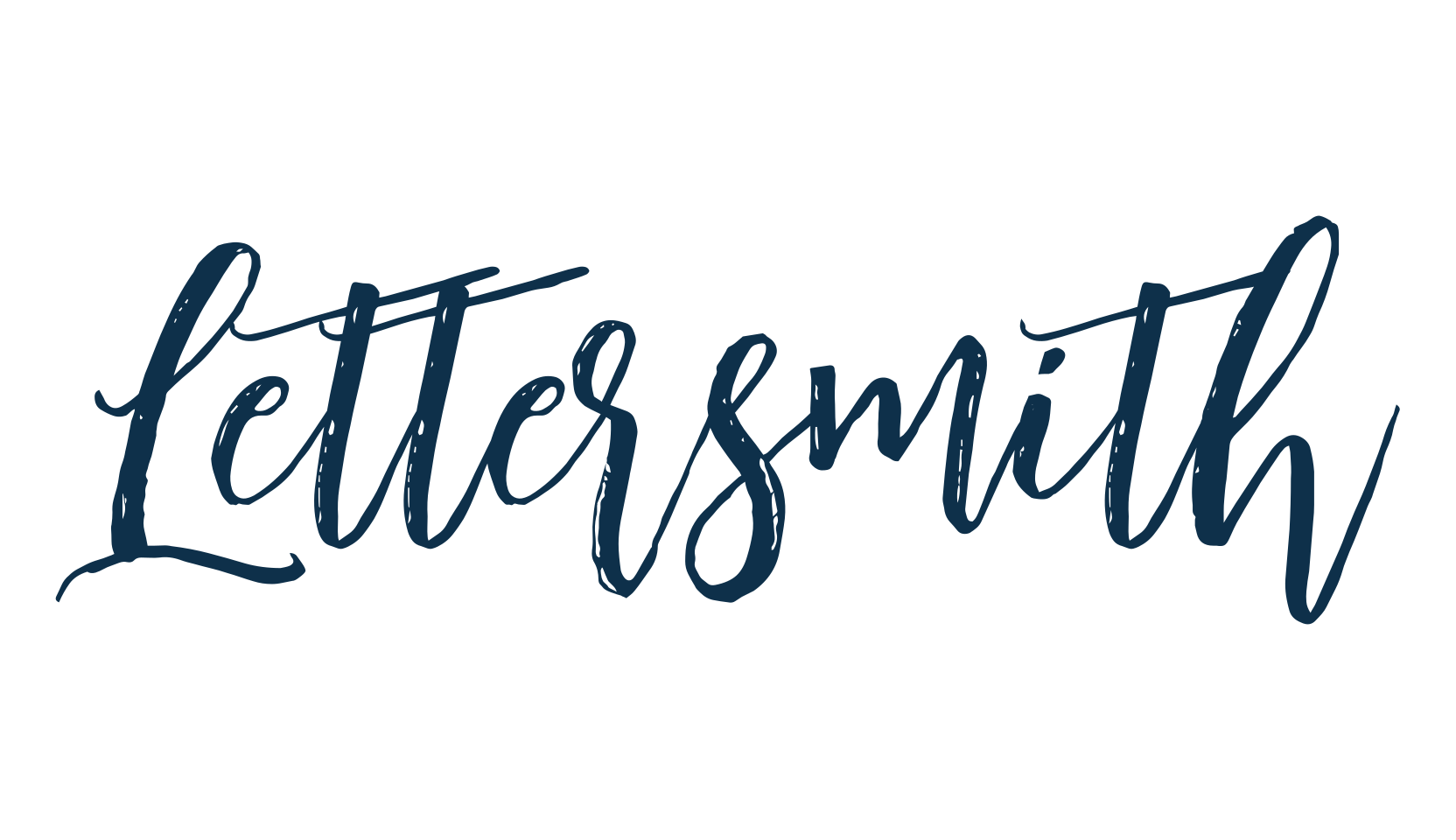 Lettersmith, brush font preview