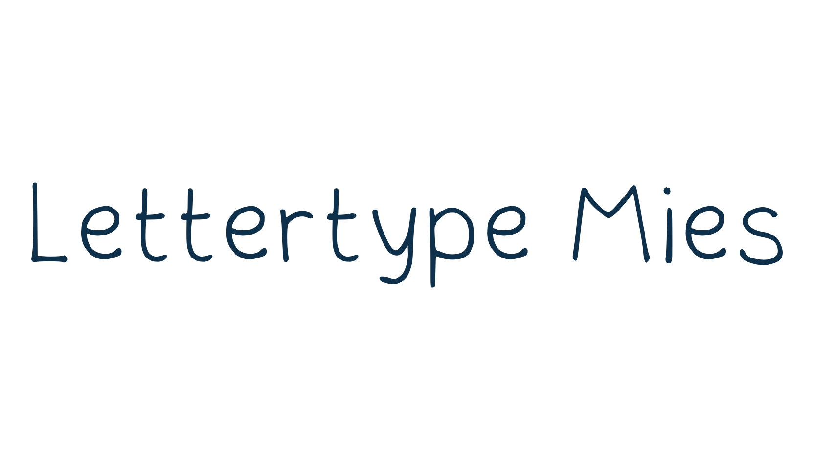Lettertype Mies, script handwritten fancy decorative calligraphy font preview