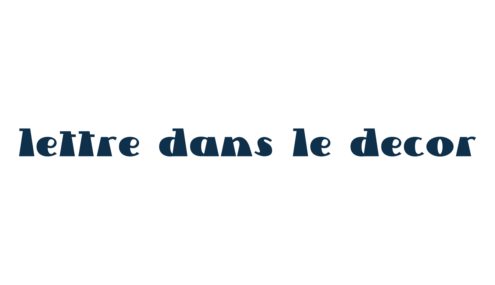 Lettre Dans Le Decor, retro font preview