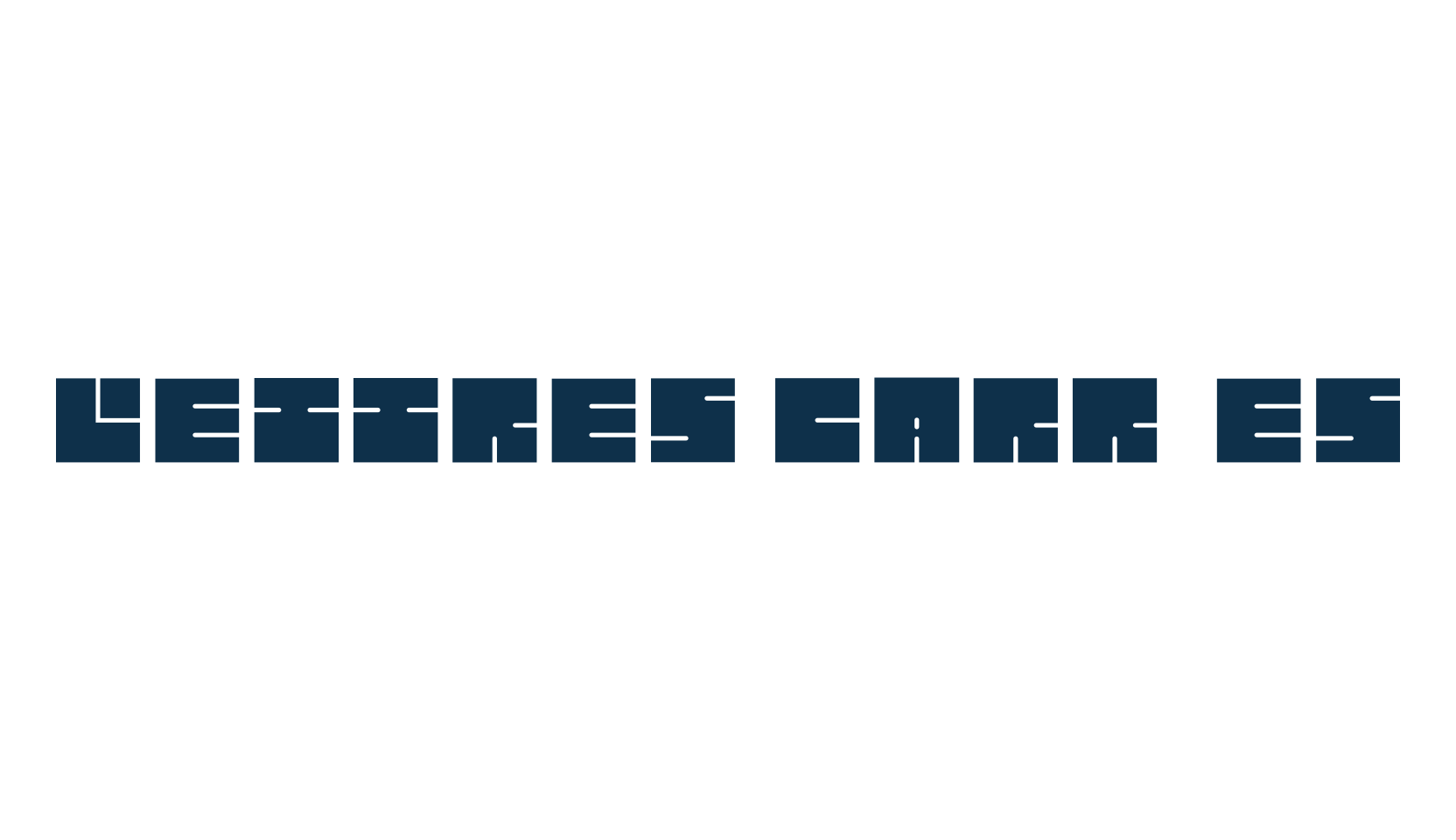 Lettres Carrées, techno square sci-fi font preview