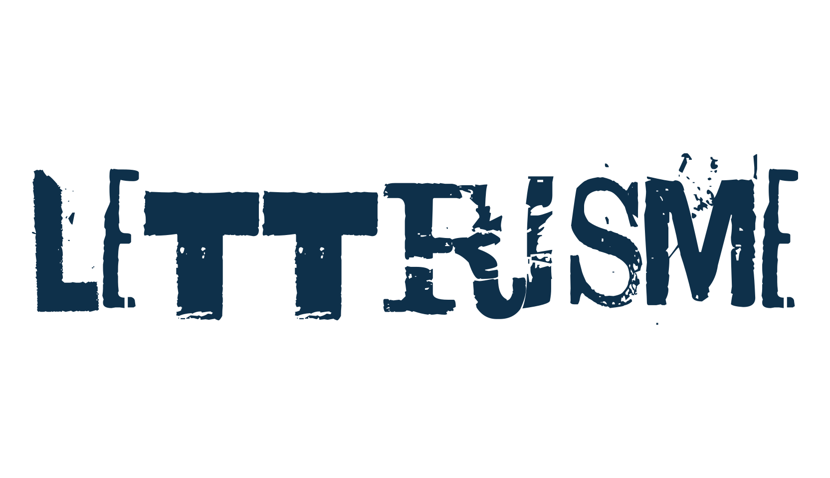 Lettrisme, distorted font preview