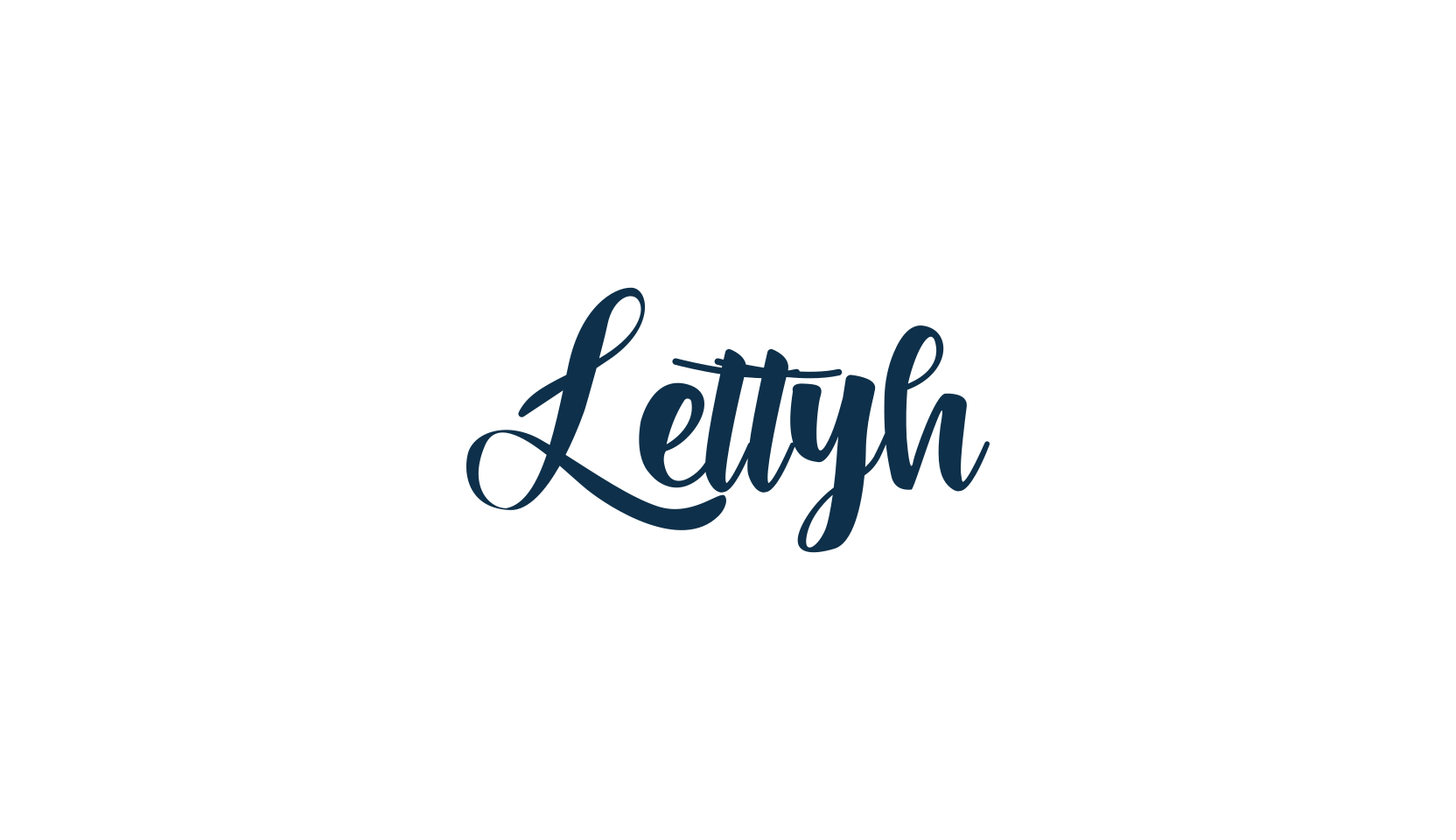 Lettyh, script calligraphy fancy decorative font preview