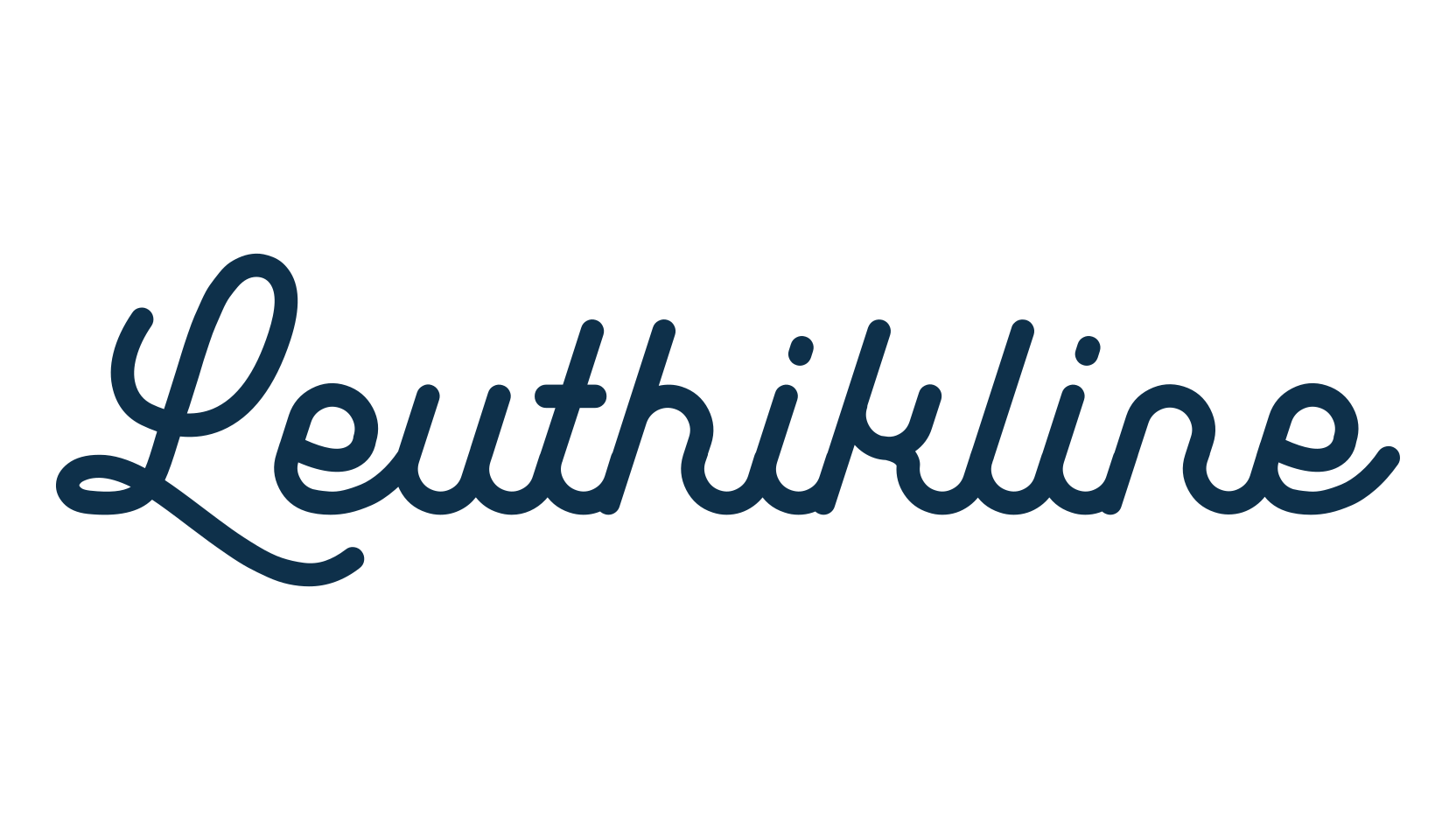 Leuthikline, fancy decorative font preview