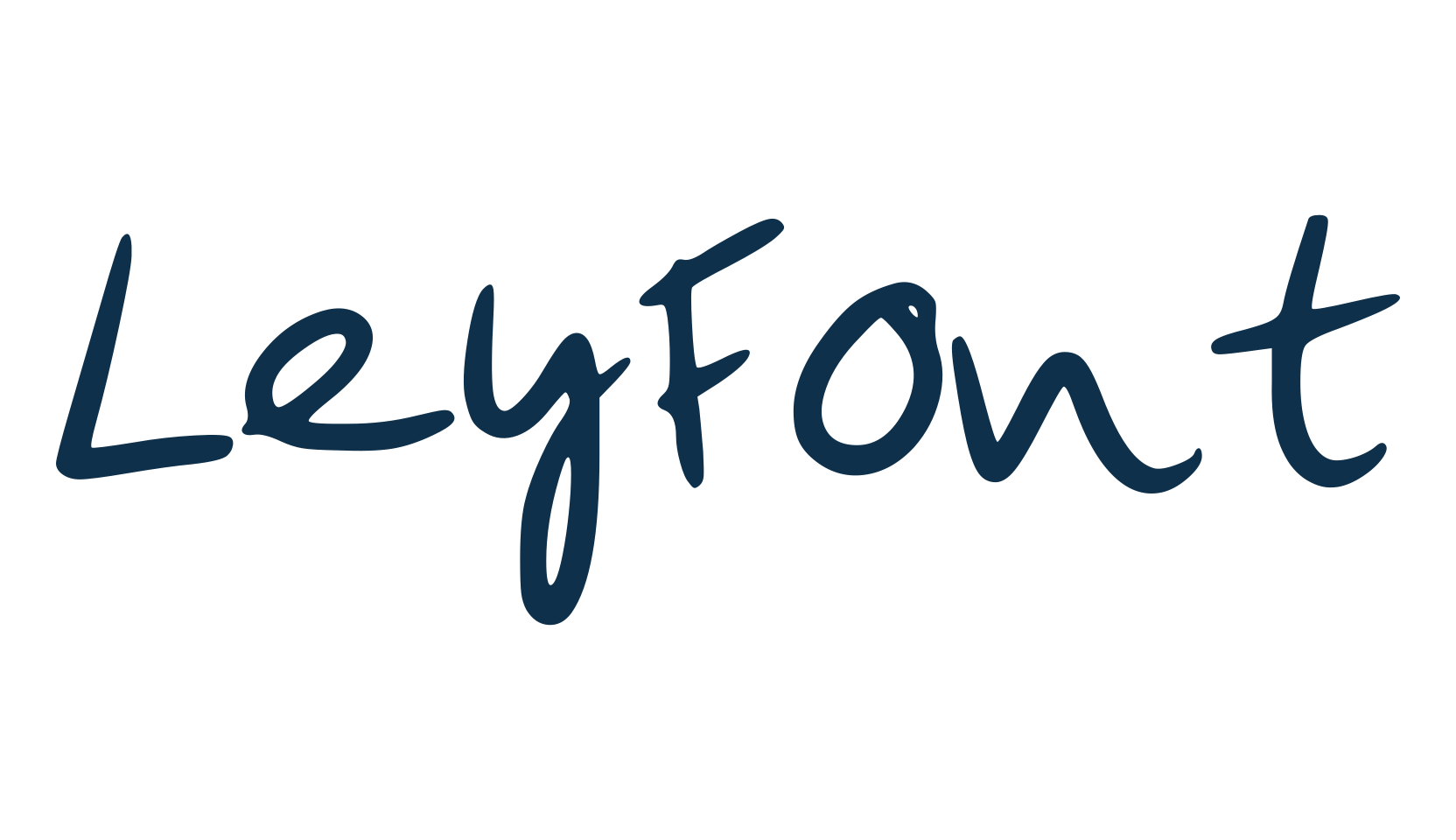 LeyFont, handwriting font preview