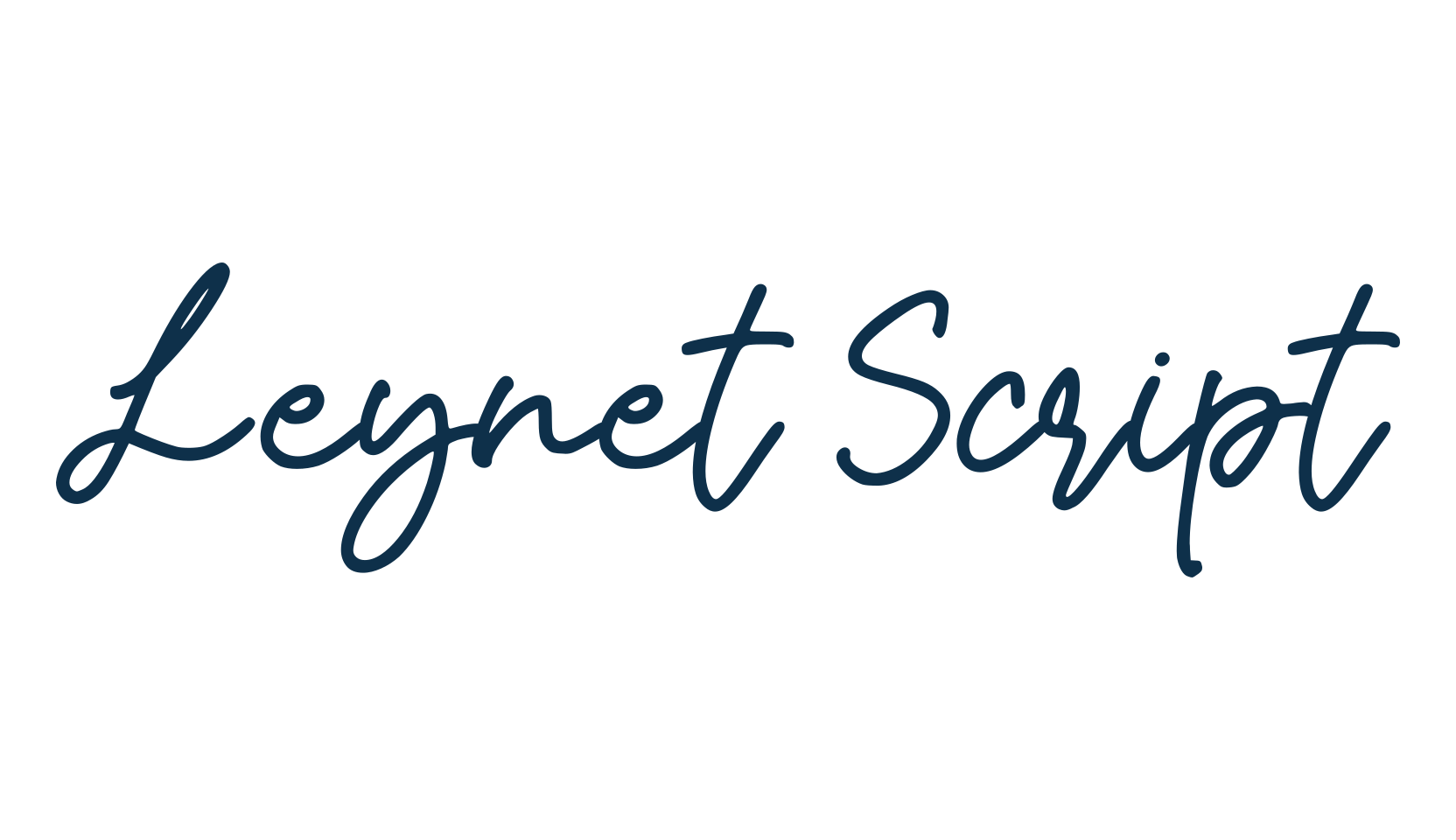 Leynet Script, handwriting font preview