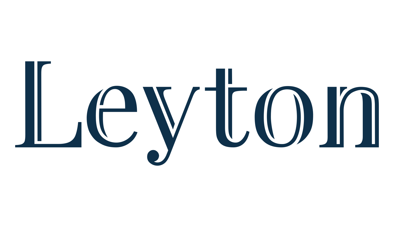 Leyton, fancy retro decorative font preview