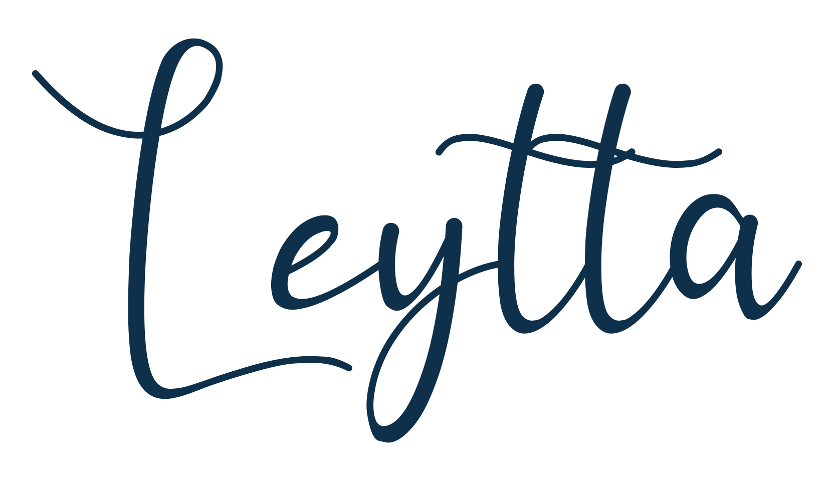 Leytta, script calligraphy fancy decorative font preview