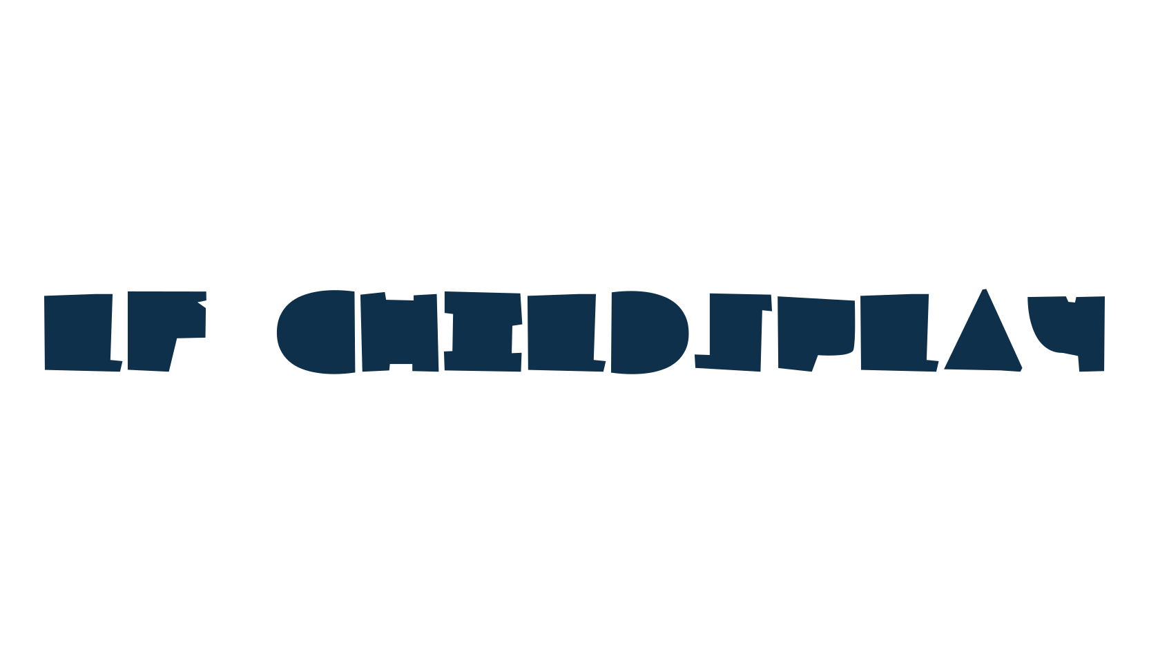 LF Childsplay, fancy cartoon decorative font preview