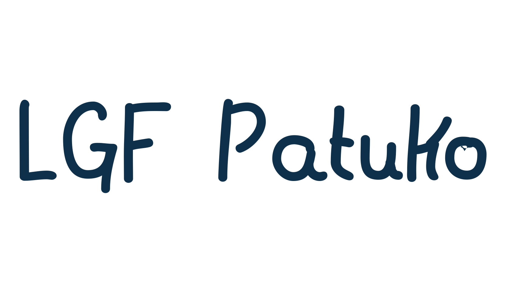 LGF Patuko, handwriting font preview