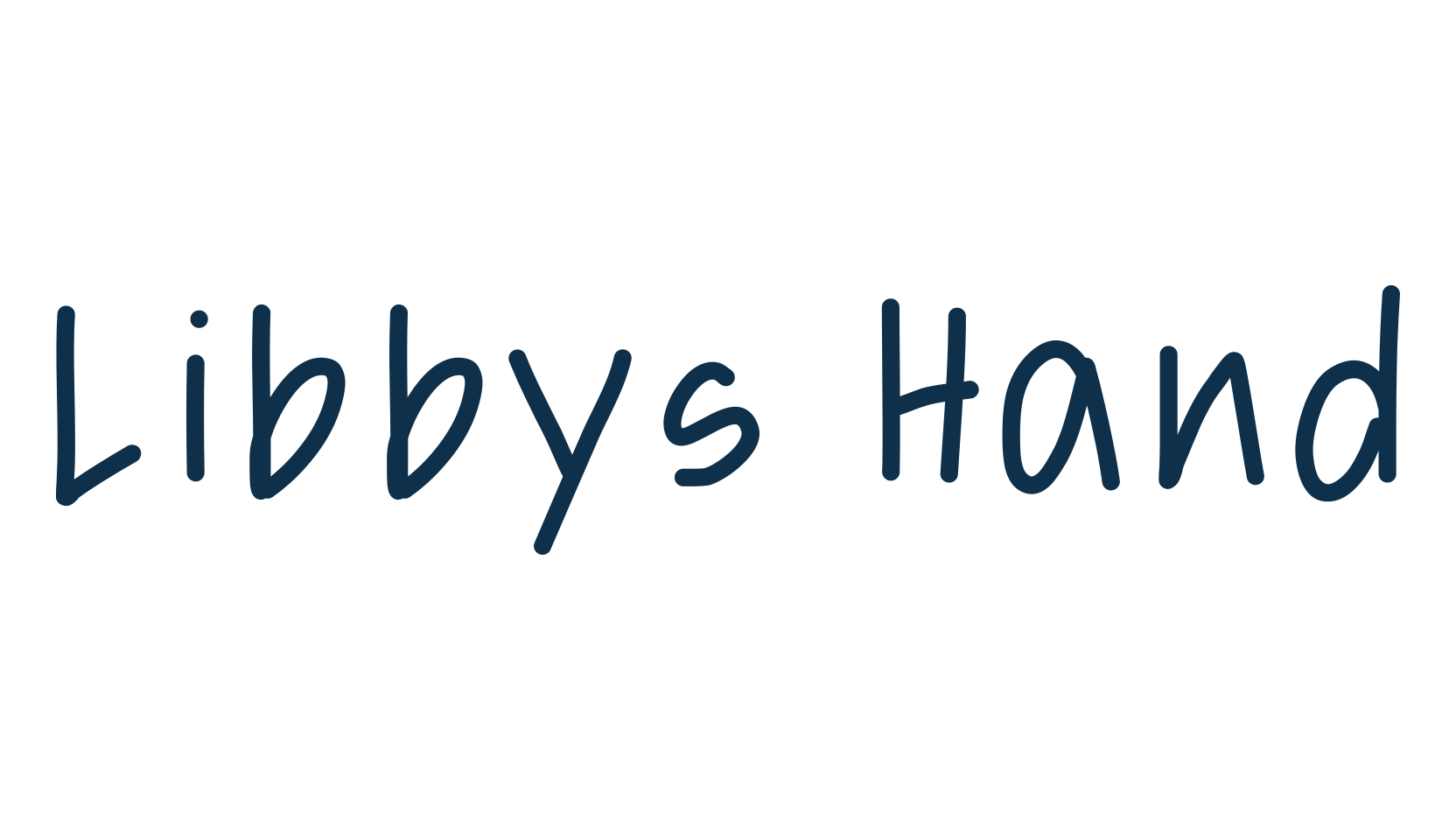 Libbys Hand, handwriting font preview