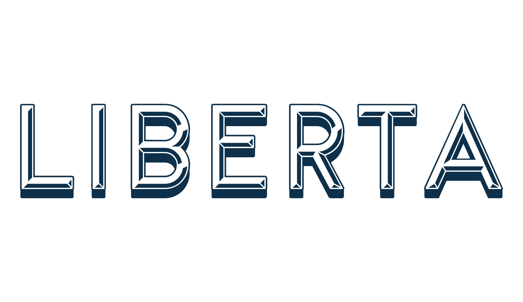 Liberta, fancy retro decorative font preview
