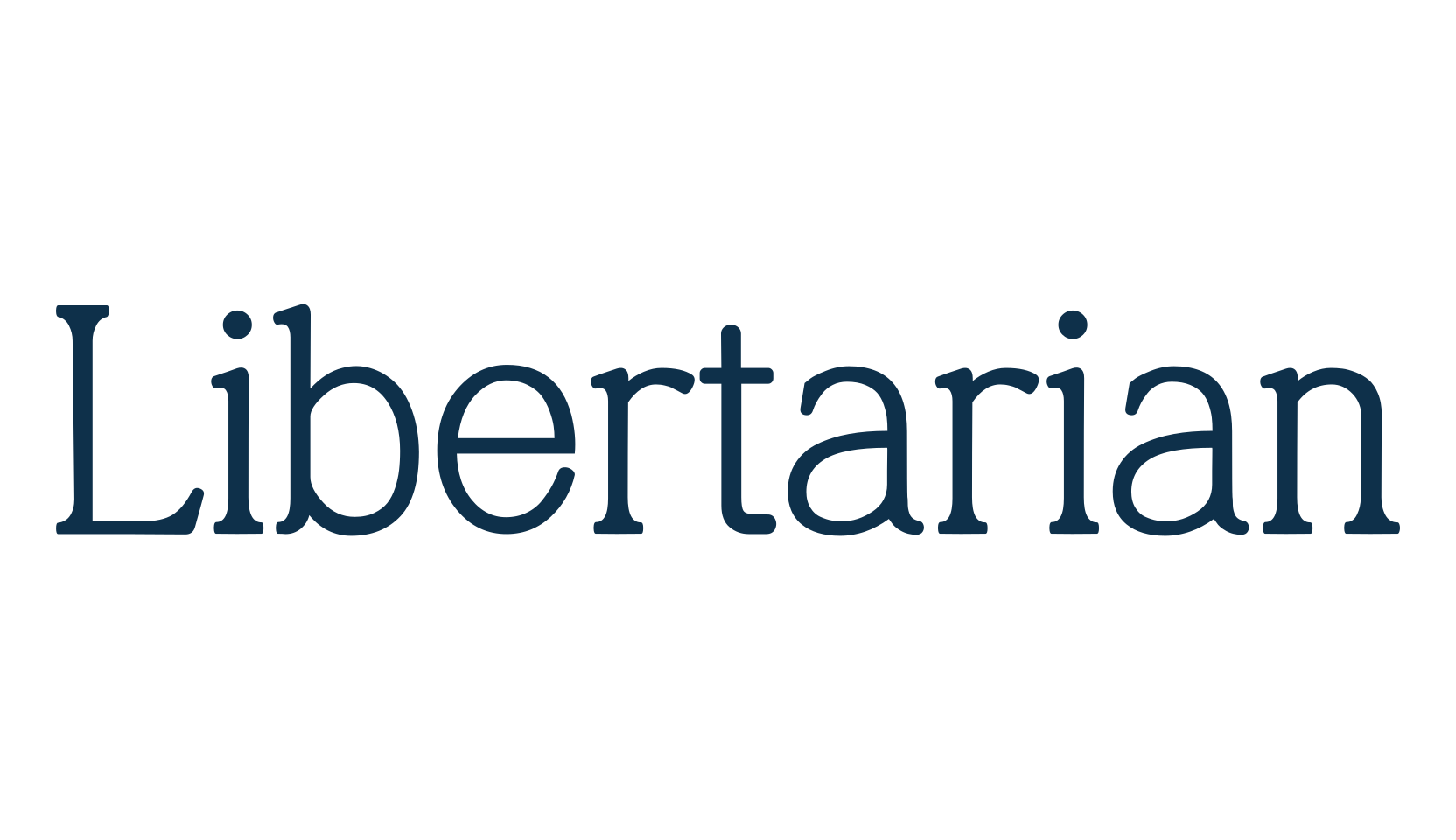 Libertarian, basic serif font preview