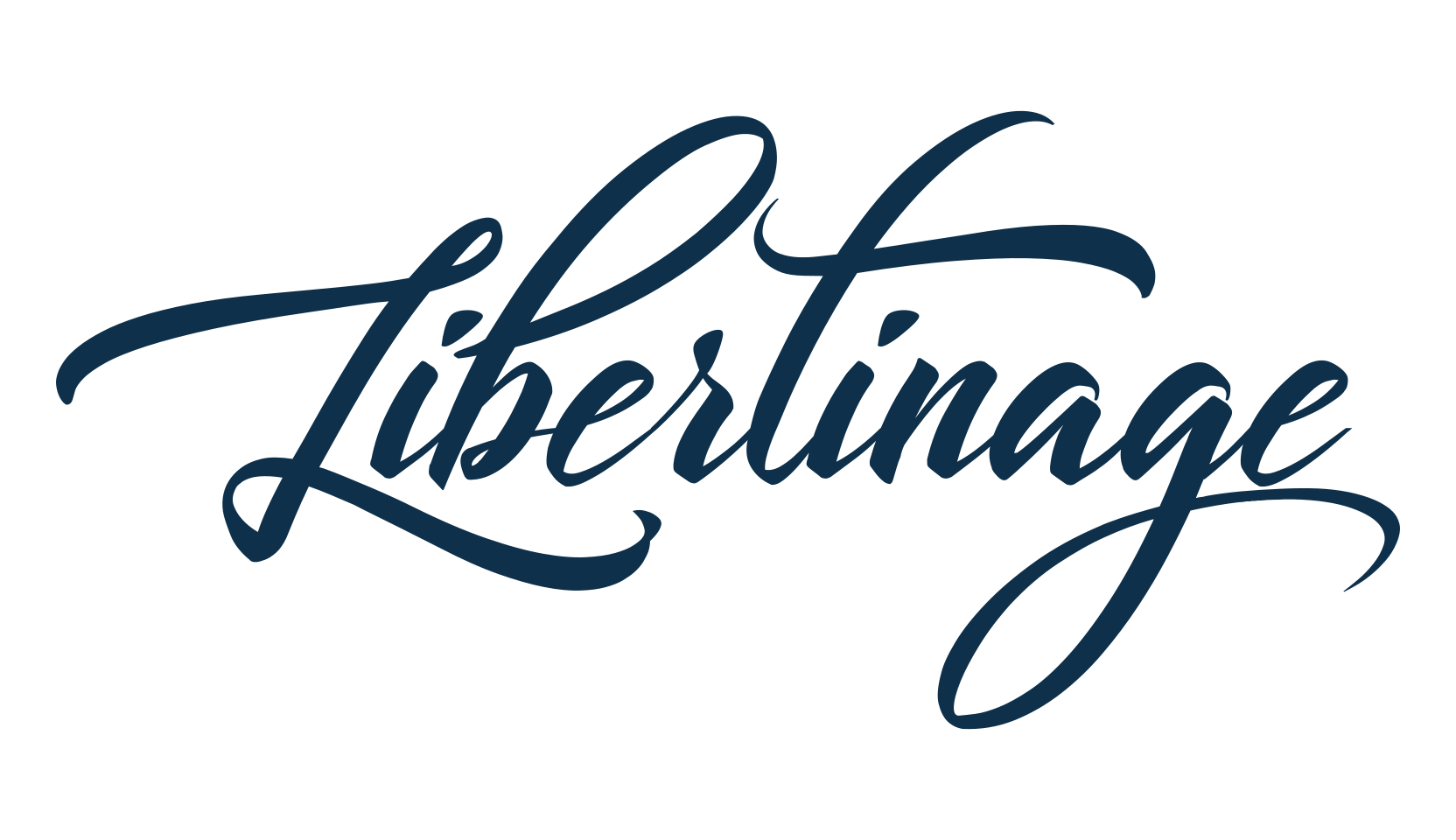 Libertinage, calligraphy font preview