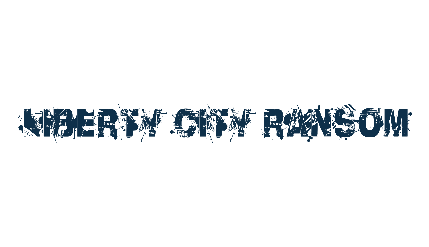 Liberty City Ransom, destroy font preview