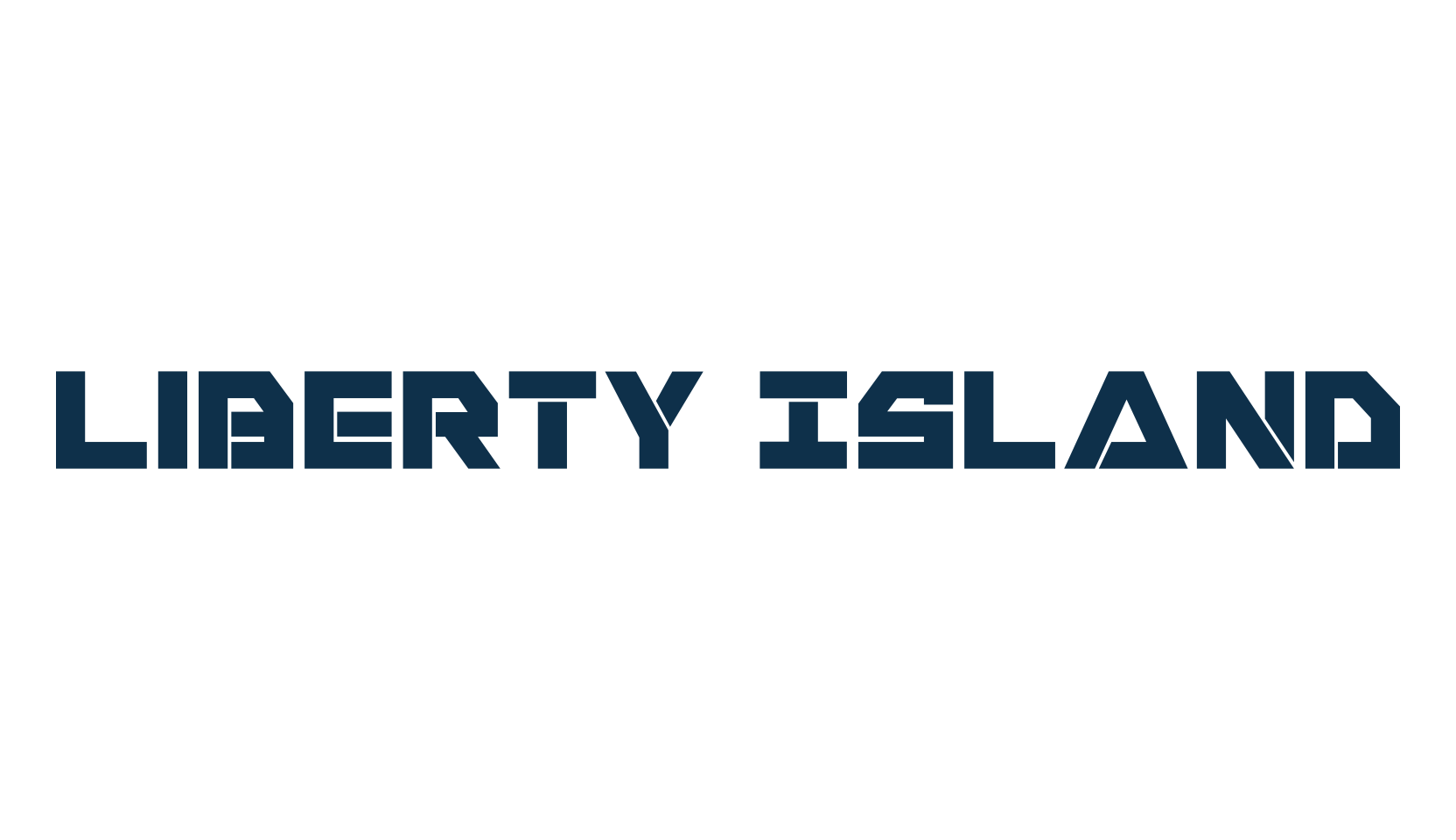 Liberty Island, techno sci-fi font preview
