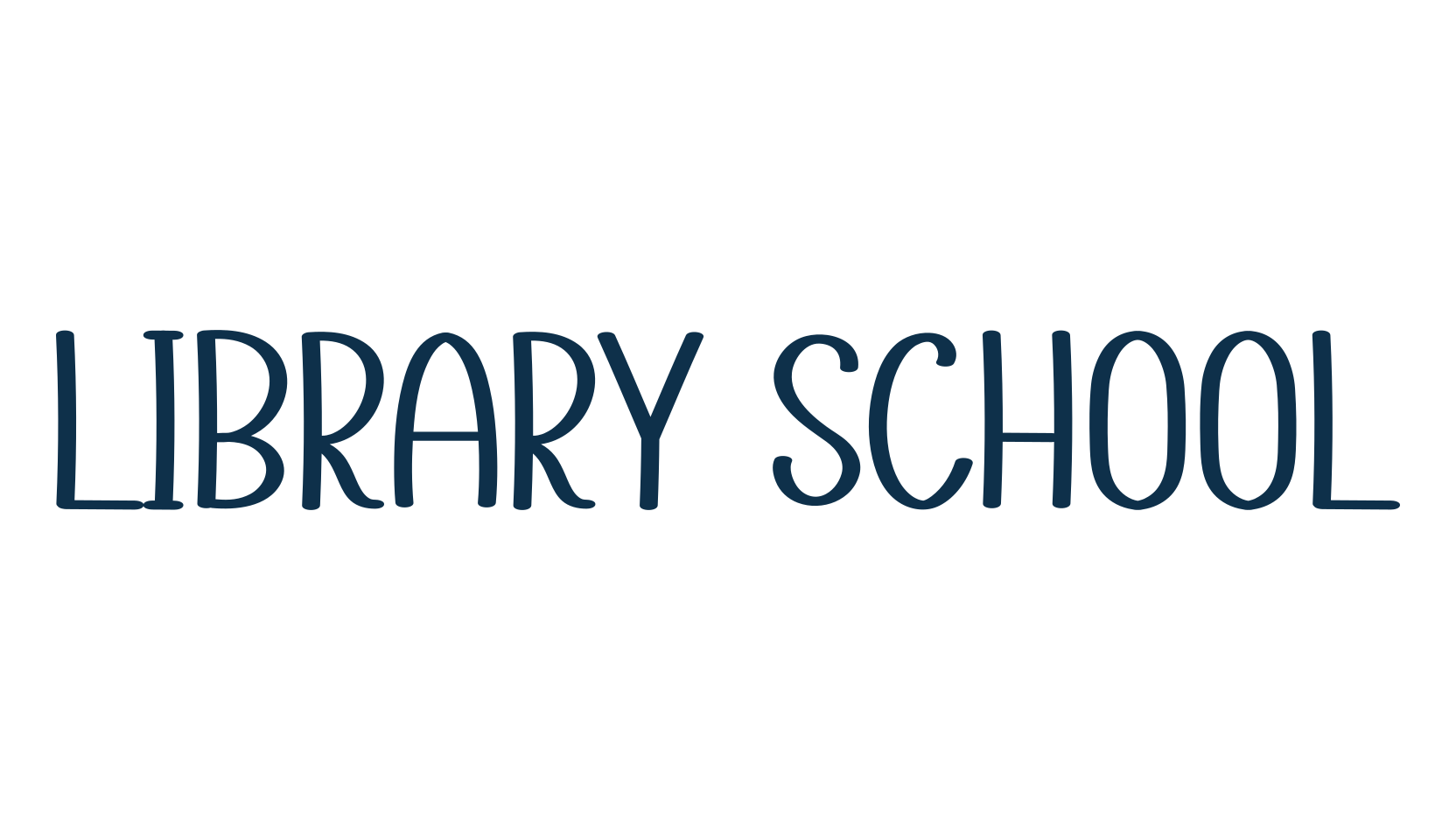 Library School, script handwritten fancy decorative calligraphy font preview
