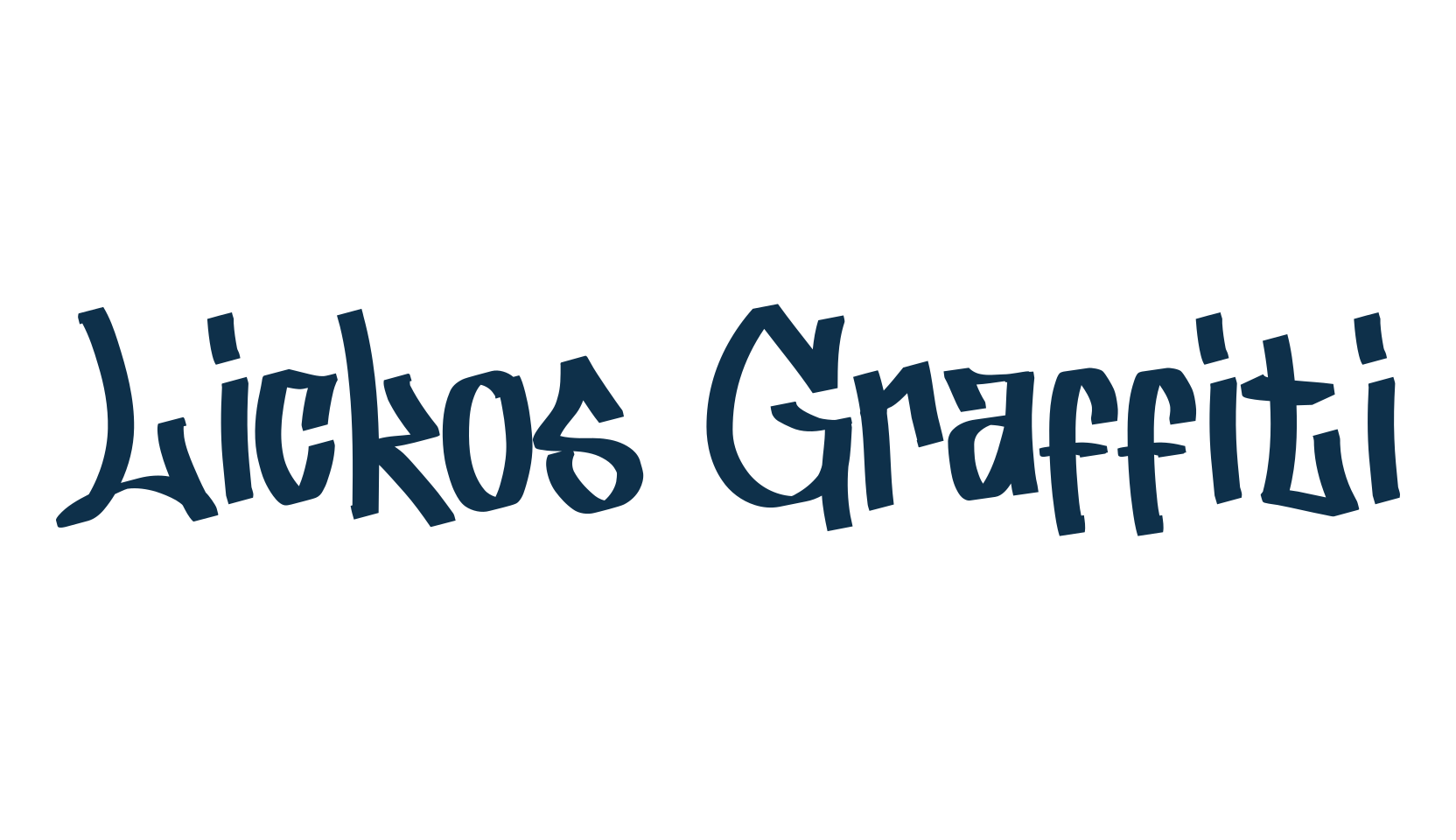Lickos Graffiti, graffiti font preview