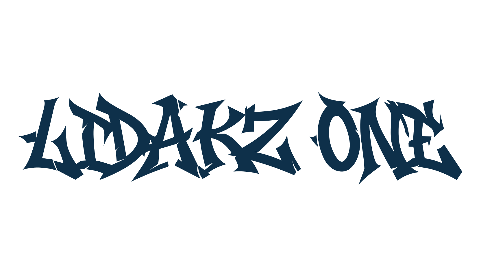 Lidakz One, graffiti font preview